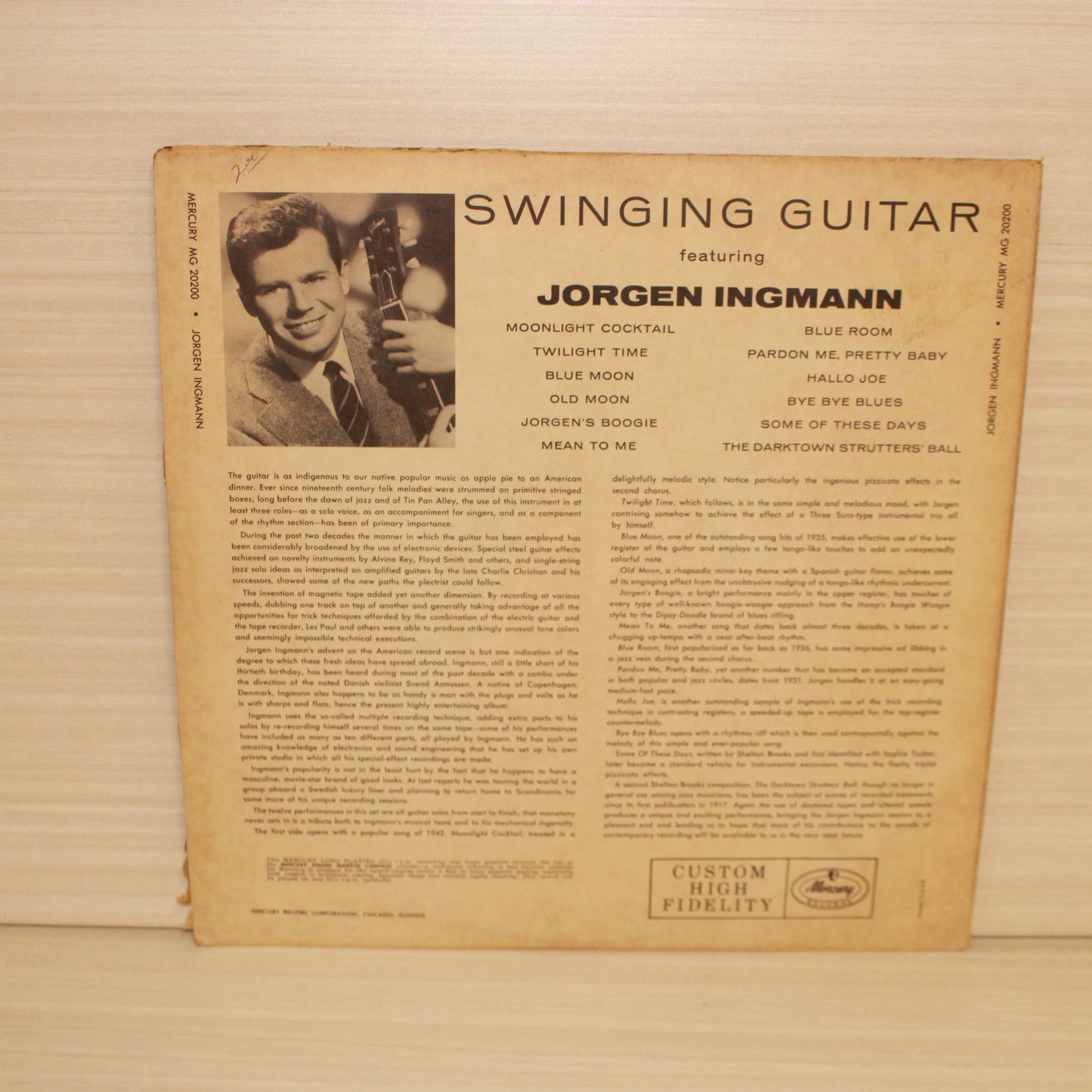 Jørgen Ingmann : Swinging Guitar (LP,Mono)