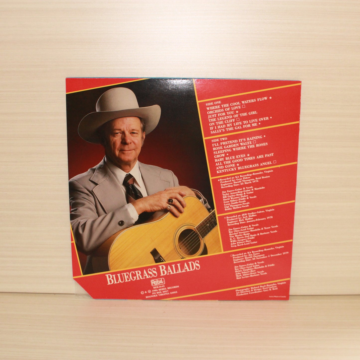 Jim Eanes : Bluegrass Ballads (LP,Compilation)