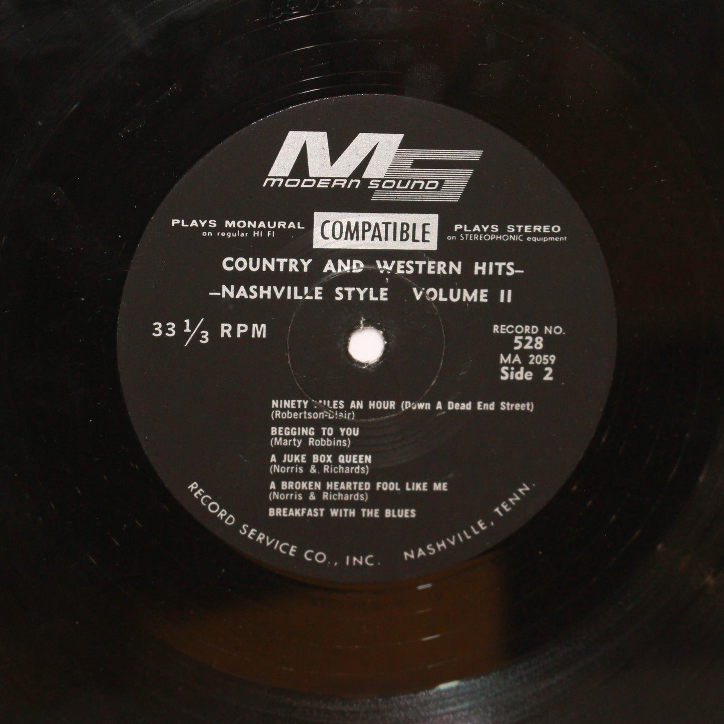 Unknown Artist : Pop Hits ...Nashville Style (LP,Stereo)