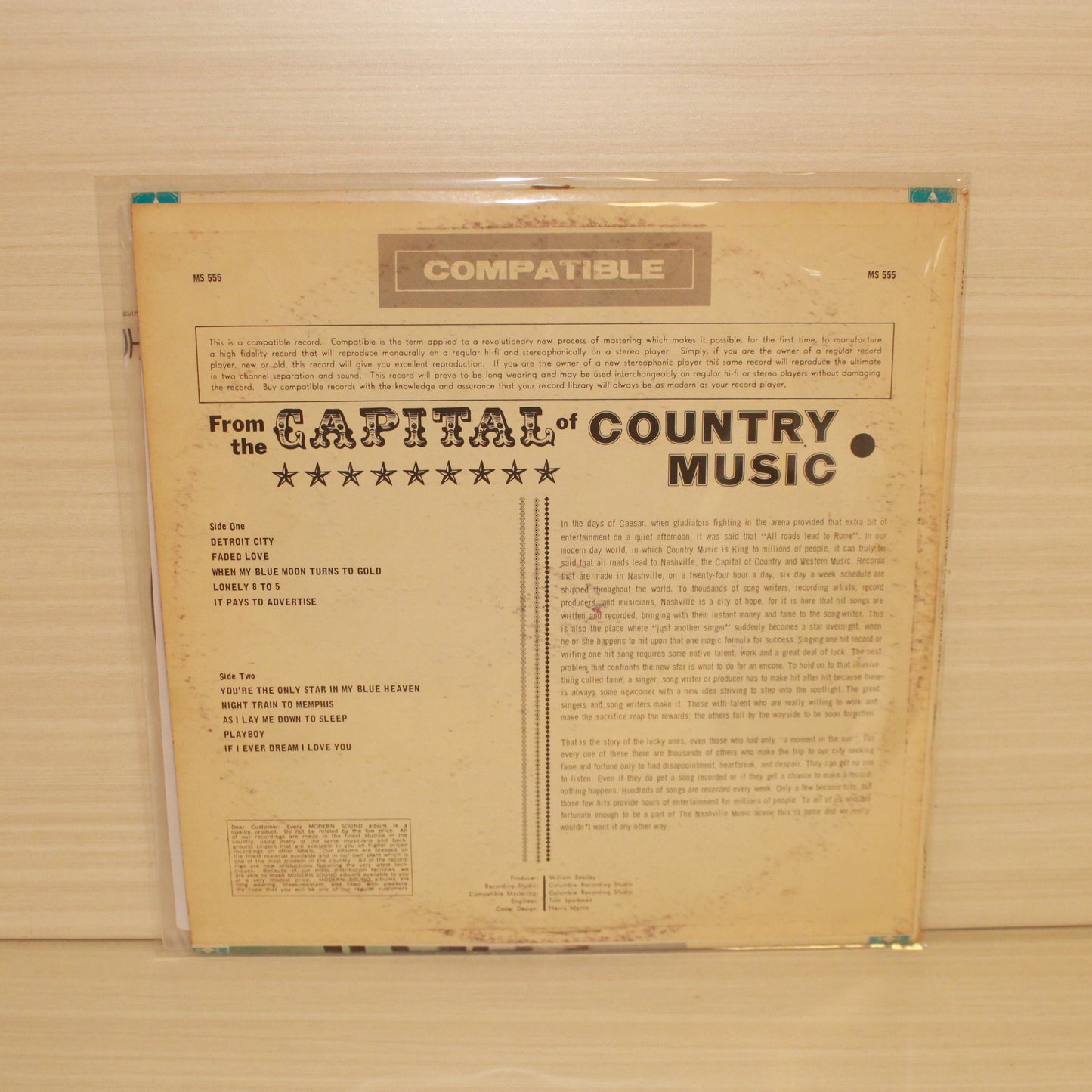 Various : From the Capital of Country Music (LP,Compilation)