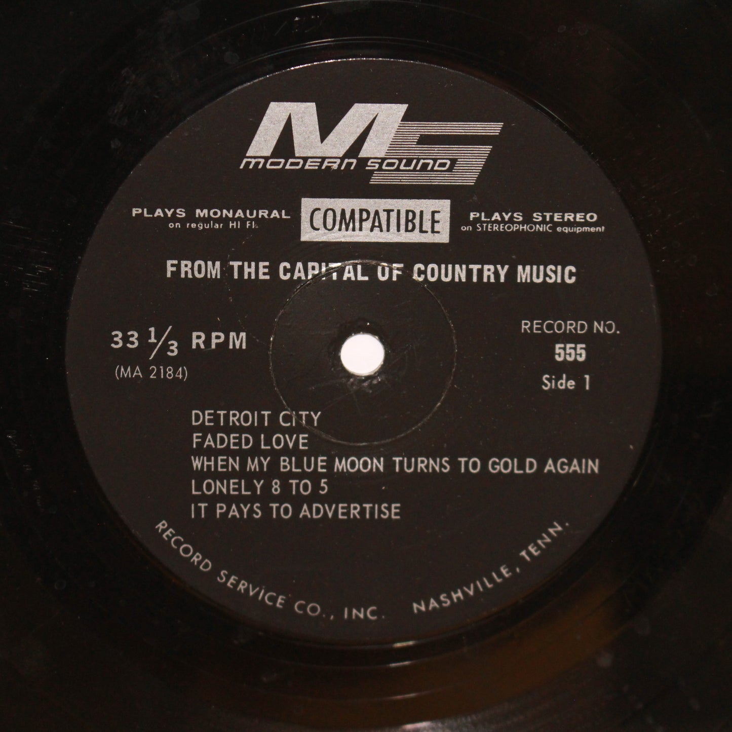 Various : From the Capital of Country Music (LP,Compilation)