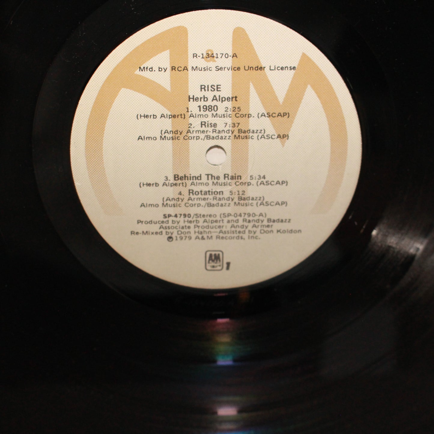 Herb Alpert : Rise (LP,Album,Club Edition,Remastered)