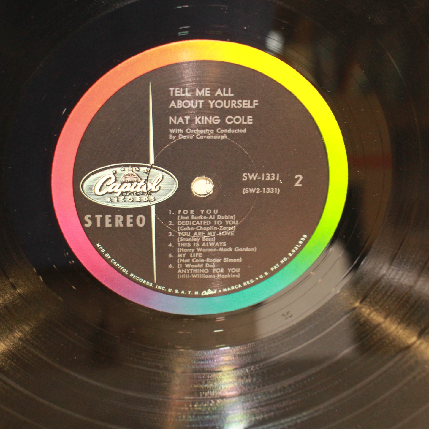 Nat King Cole : Tell Me All About Yourself (LP,Album,Mono)