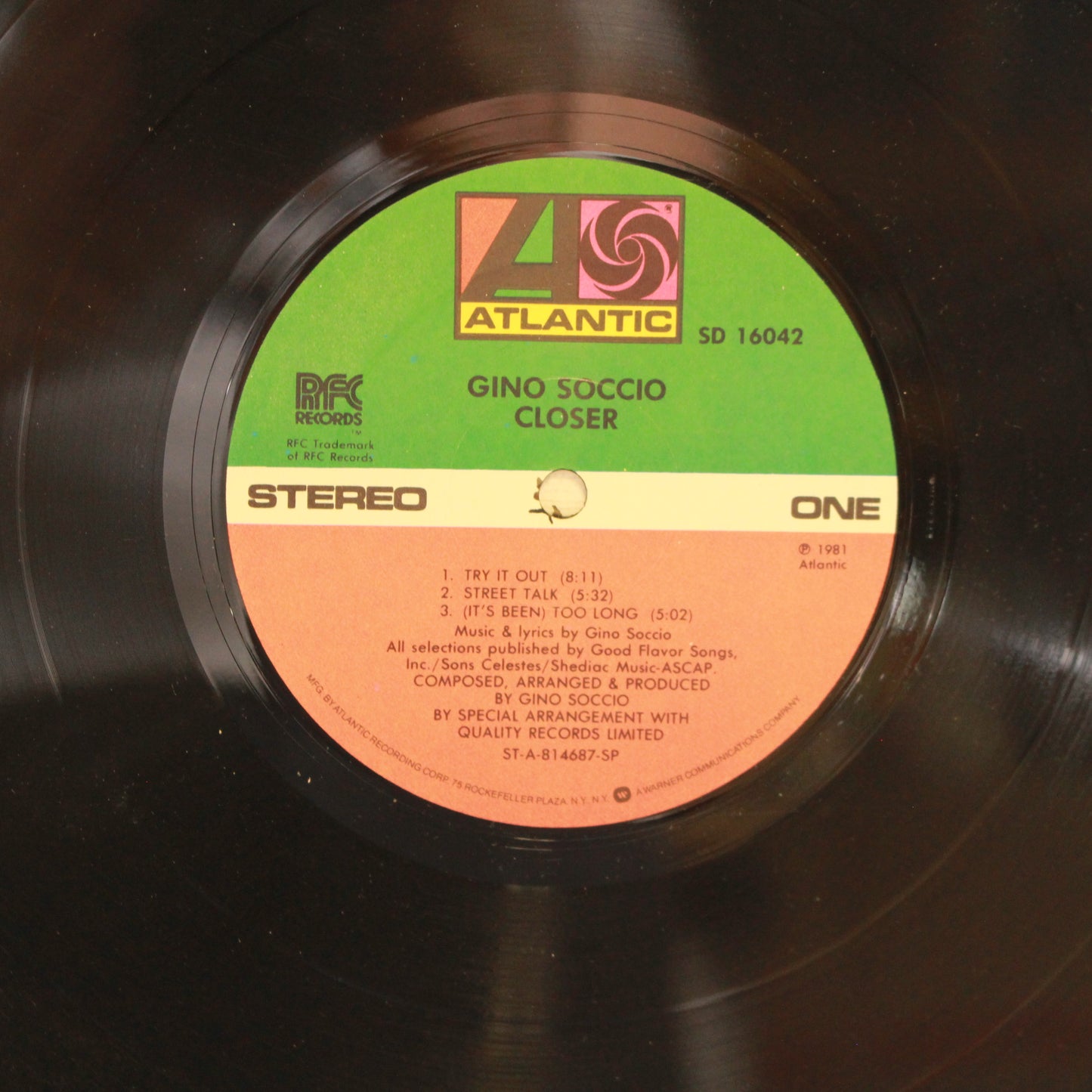 Gino Soccio : Closer (LP,Album,Stereo)