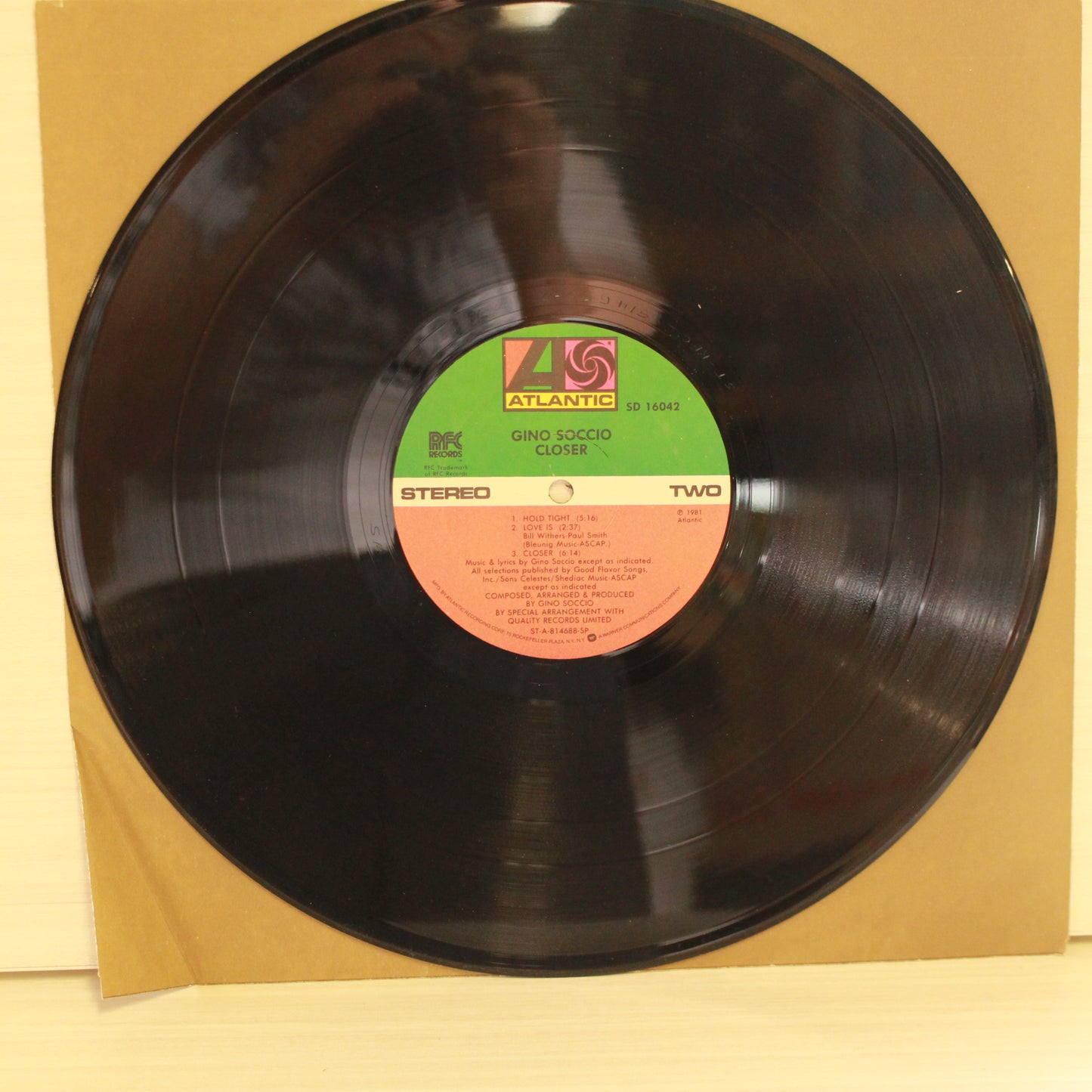Gino Soccio : Closer (LP,Album,Stereo)