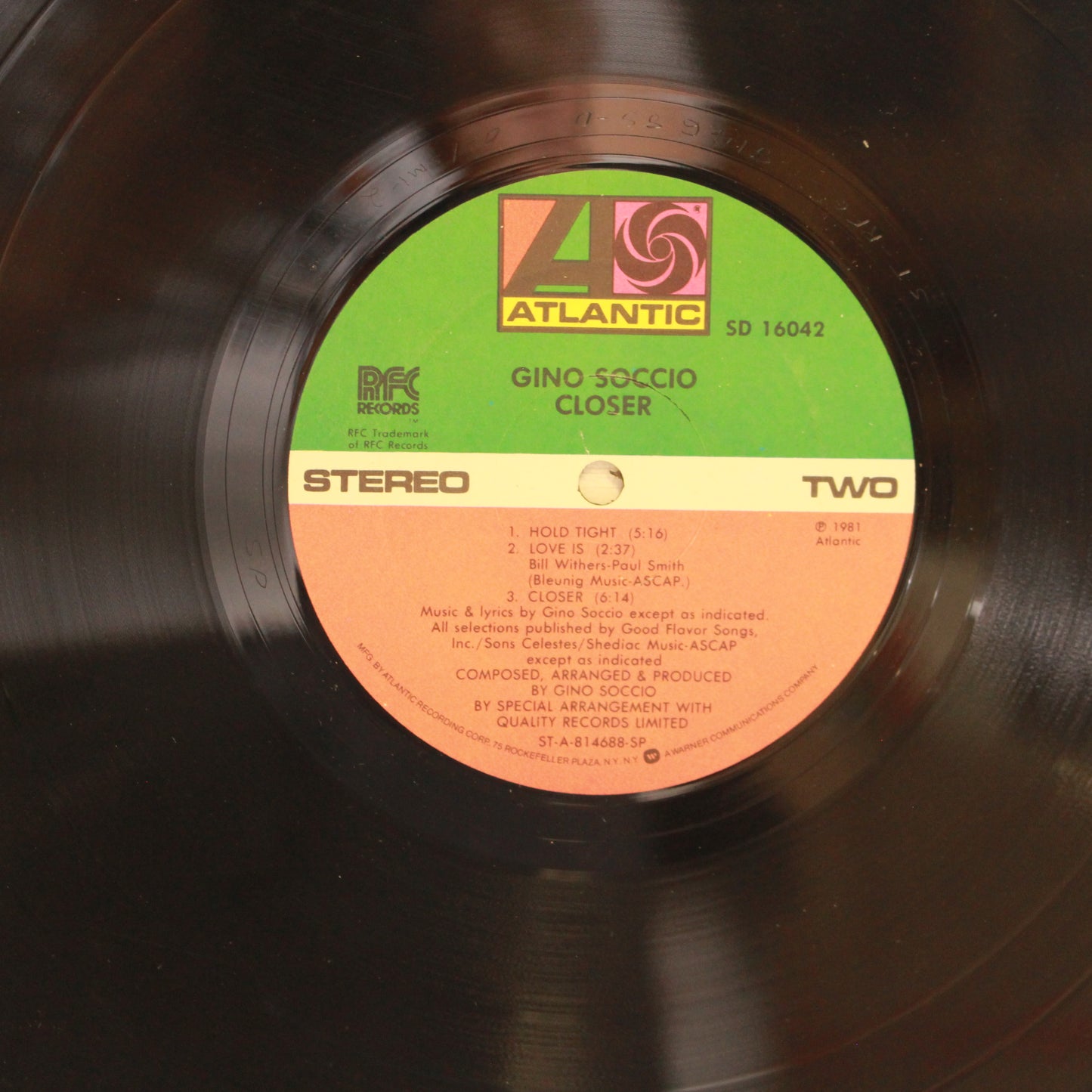 Gino Soccio : Closer (LP,Album,Stereo)