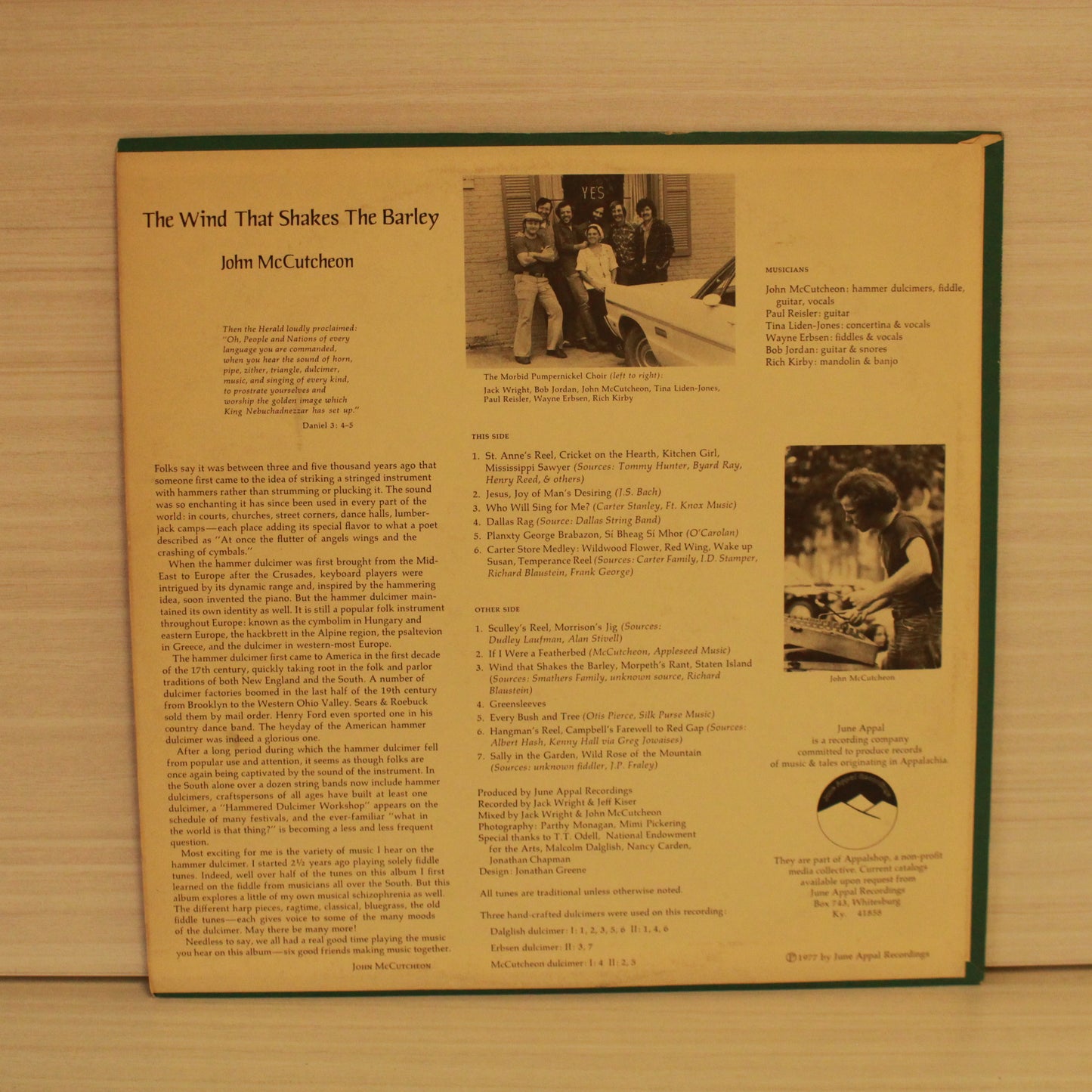 John McCutcheon : The Wind That Shakes The Barley: Hammer Dulcimer Music (LP)