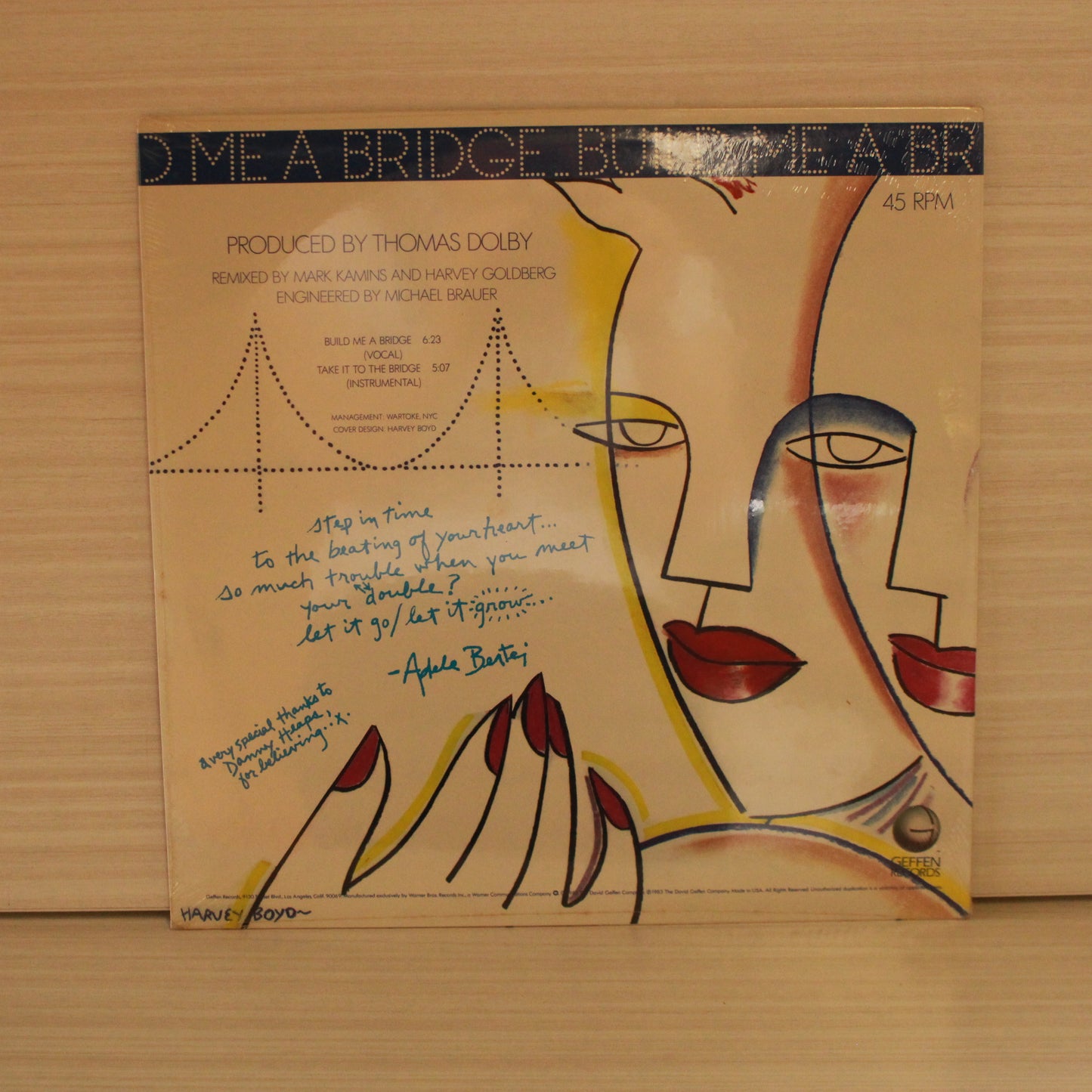 Adele Bertei : Build Me A Bridge (12",45 RPM)
