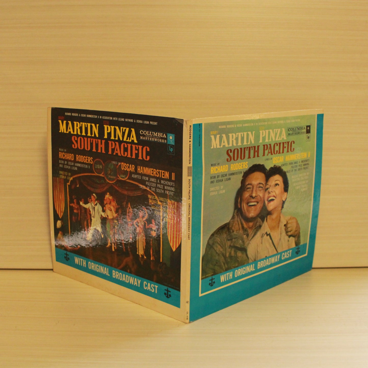 Rodgers & Hammerstein / Featuring Mary Martin, Ezio Pinza With "South Pacific" Original Broadway Cast : South Pacific (LP,Album,Reissue,Mono)