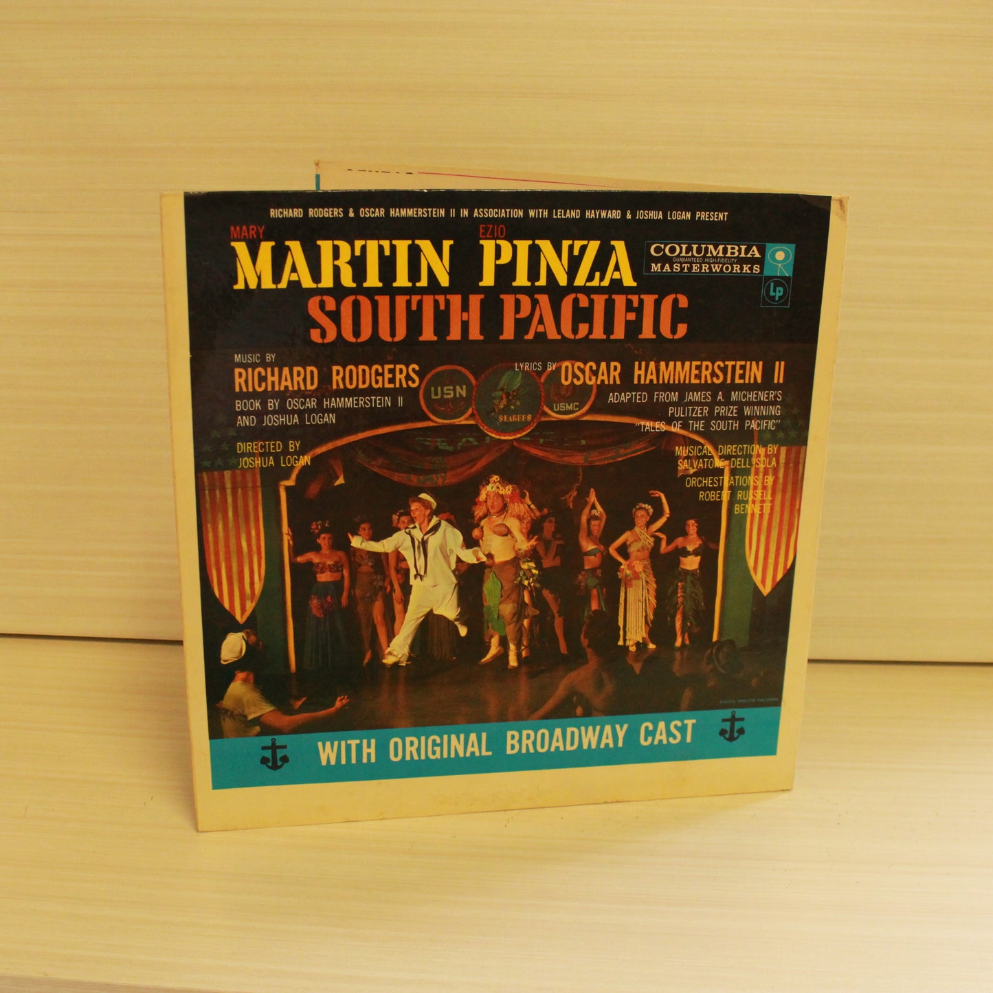 Rodgers & Hammerstein / Featuring Mary Martin, Ezio Pinza With "South Pacific" Original Broadway Cast : South Pacific (LP,Album,Reissue,Mono)