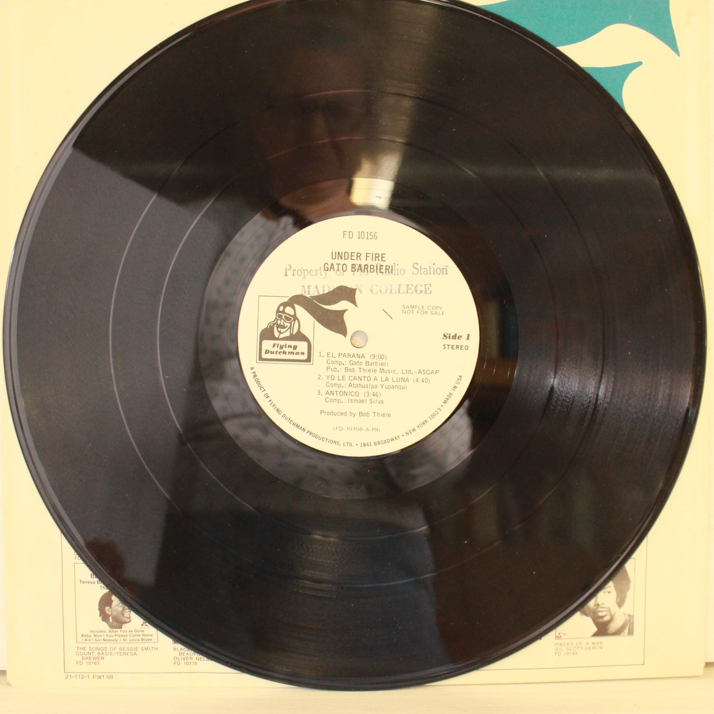 Gato Barbieri : The Legend Of Gato Barbieri (LP,Compilation,White Label)
