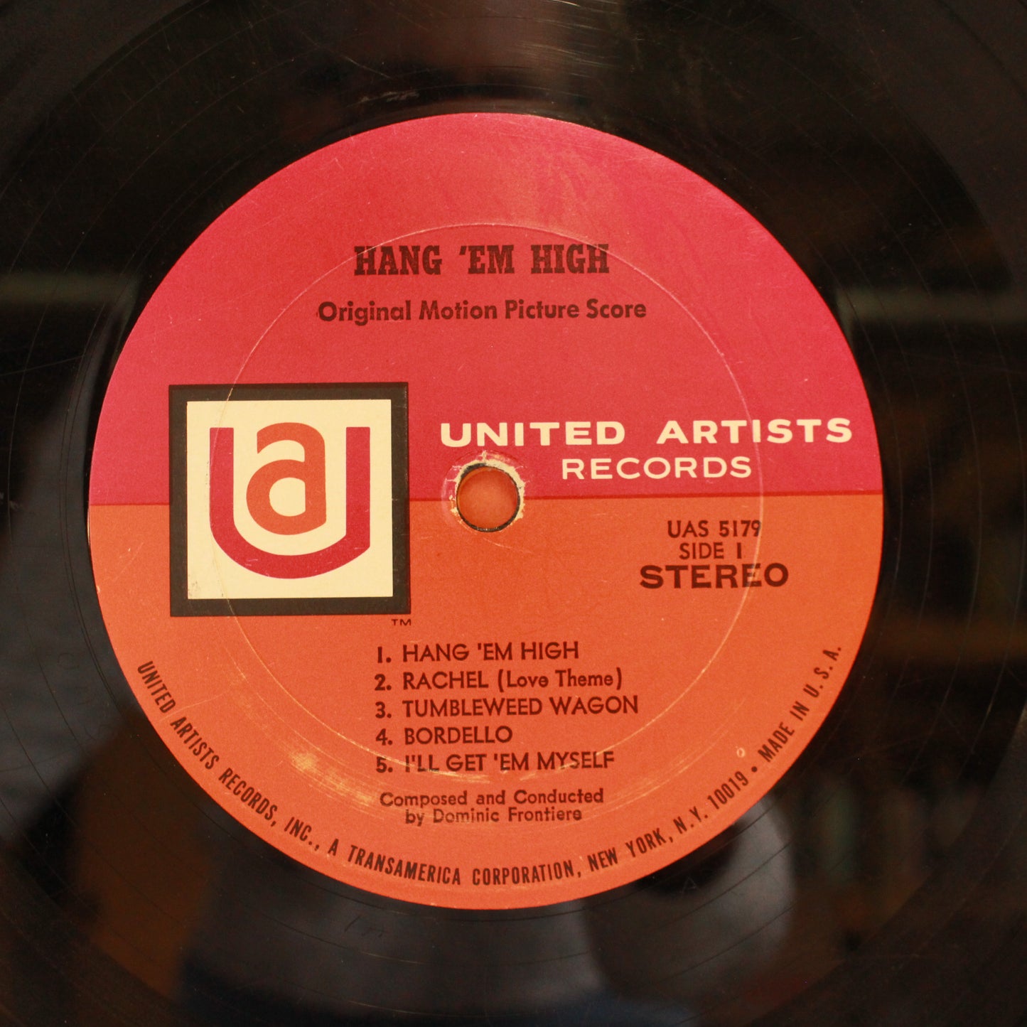 Dominic Frontiere : Hang 'Em High (Original Motion Picture Score) (LP,Album,Stereo)