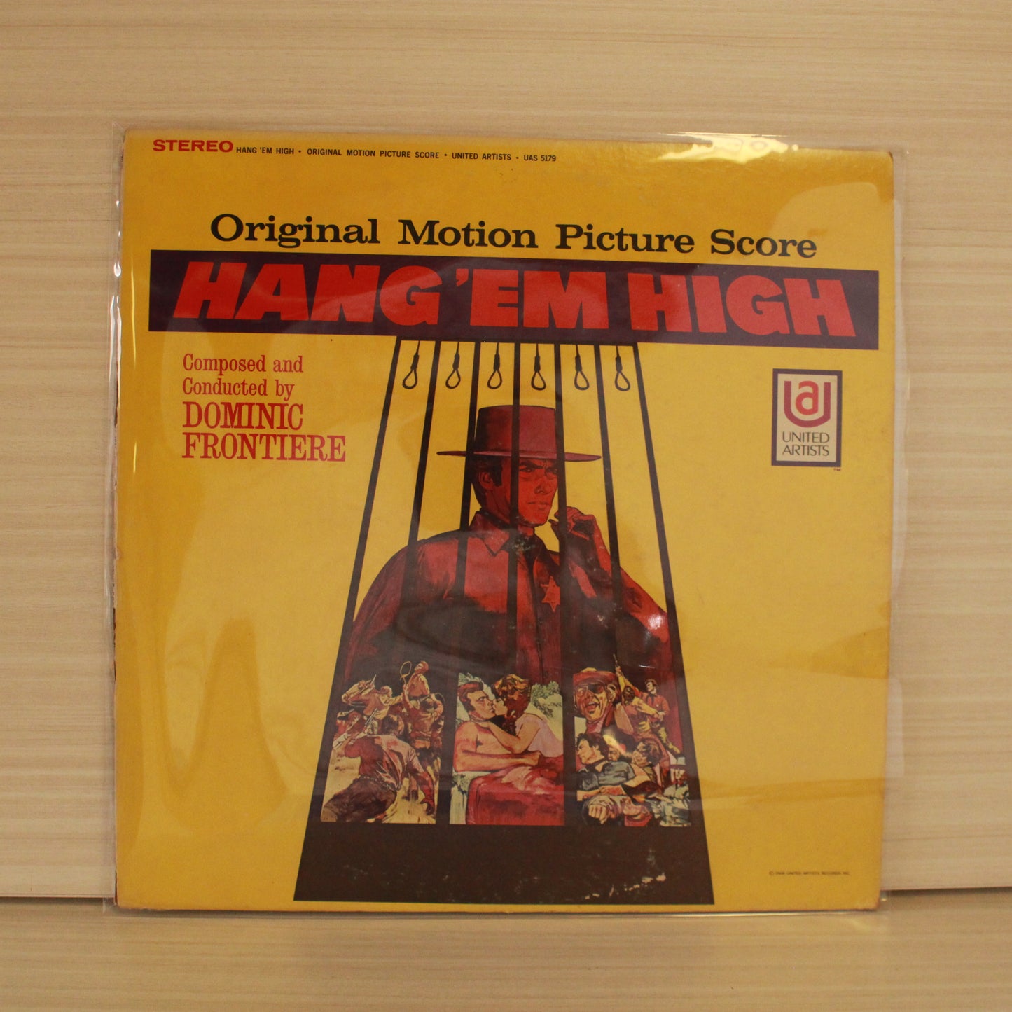 Dominic Frontiere : Hang 'Em High (Original Motion Picture Score) (LP,Album,Stereo)