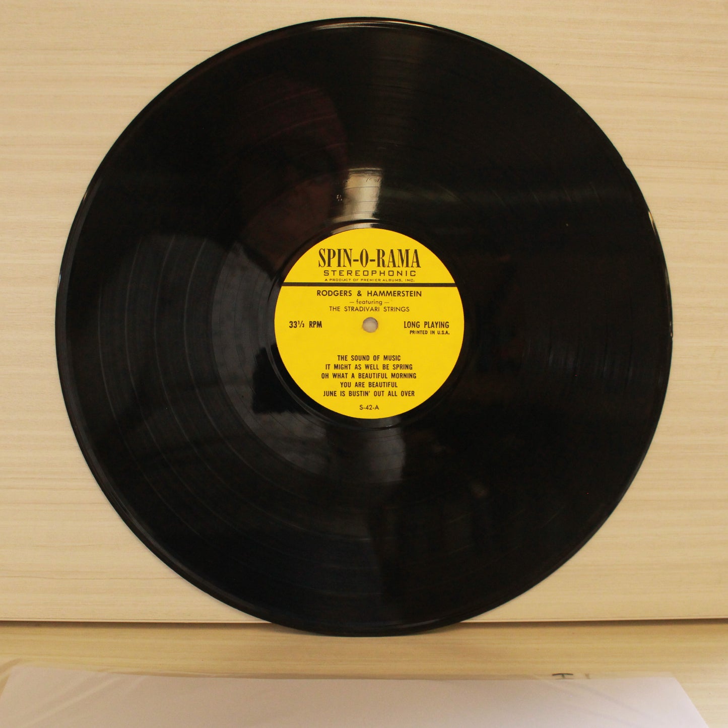 Stradivari Strings : Ping Pong Percussion: Rodgers & Hammerstein (LP,Stereo)