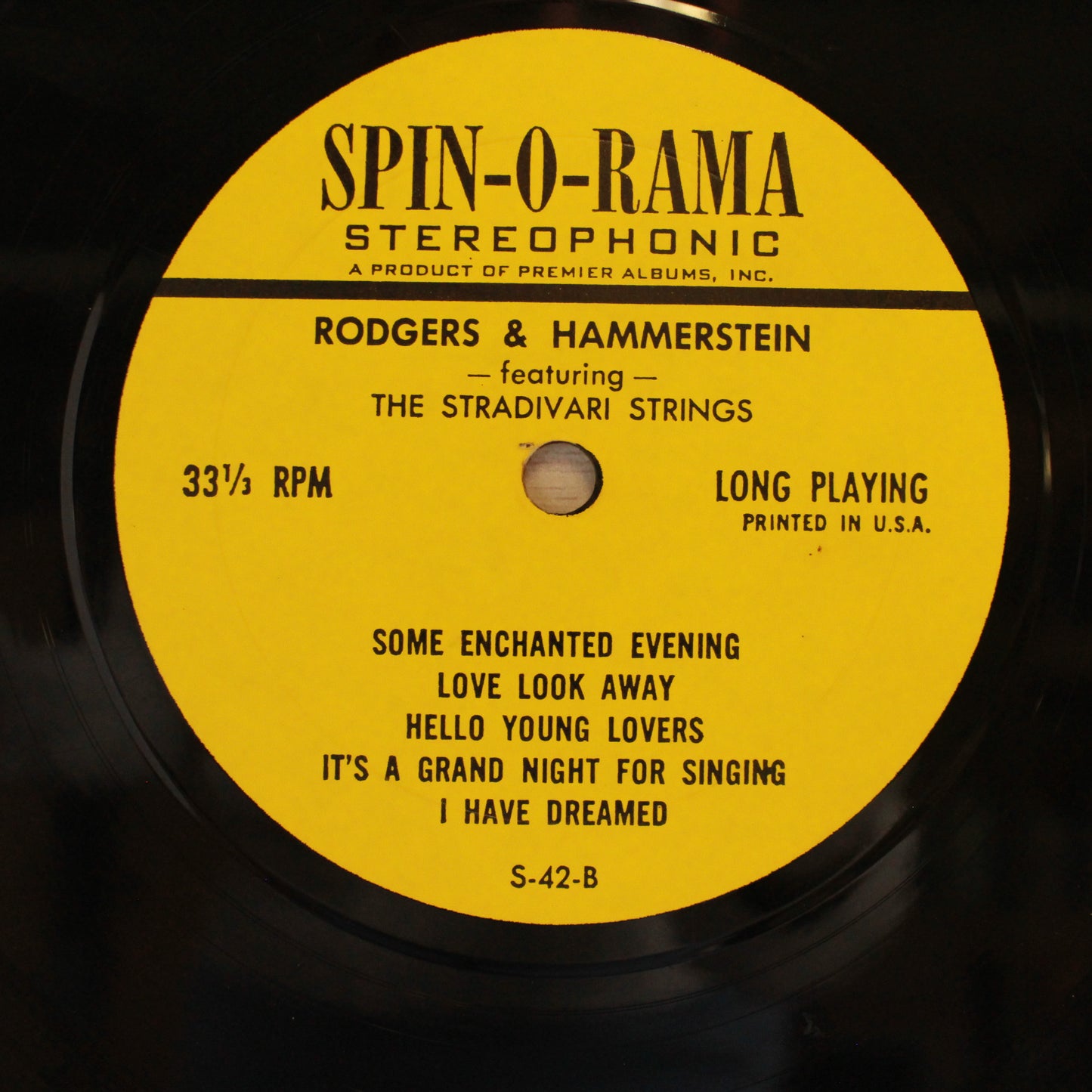 Stradivari Strings : Ping Pong Percussion: Rodgers & Hammerstein (LP,Stereo)