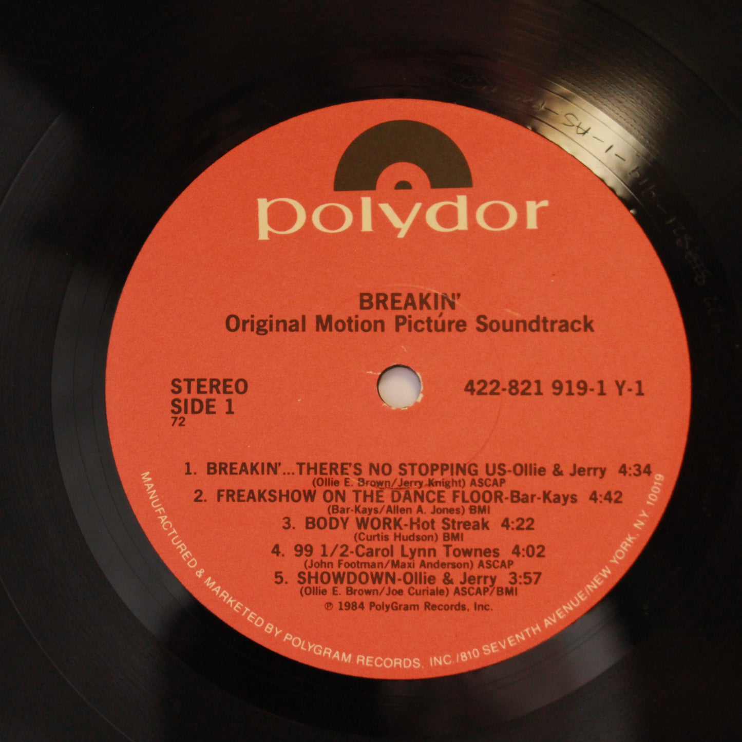 Various : Breakin' - Original Motion Picture Soundtrack (LP,Compilation)