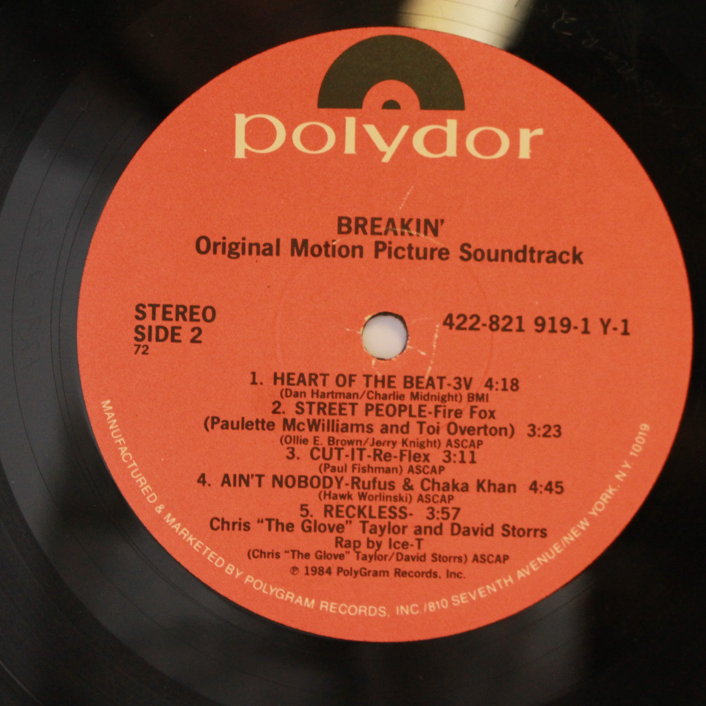 Various : Breakin' - Original Motion Picture Soundtrack (LP,Compilation)