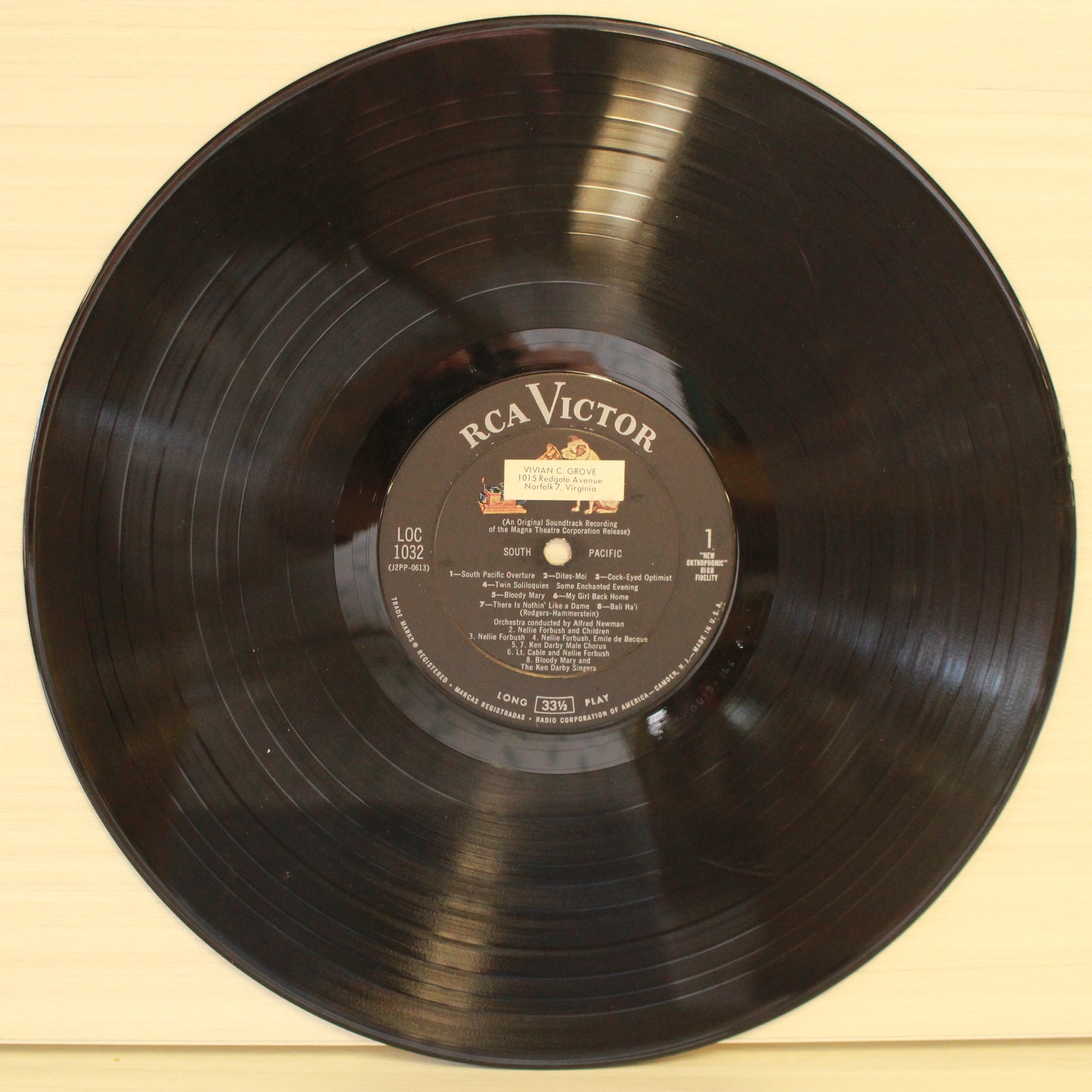 Rodgers & Hammerstein : South Pacific (LP,Album,Mono)