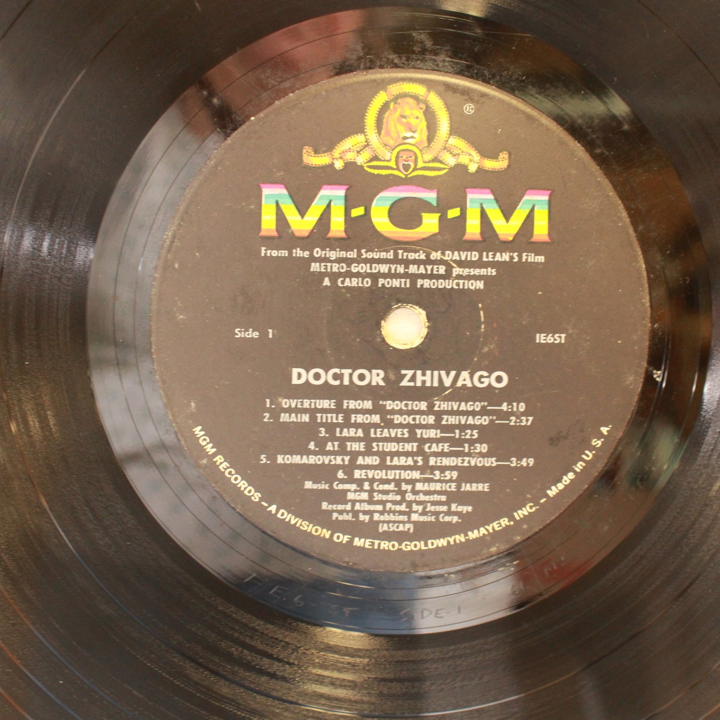 Maurice Jarre : Doctor Zhivago (Original Sound Track Album) (LP,Album,Mono)