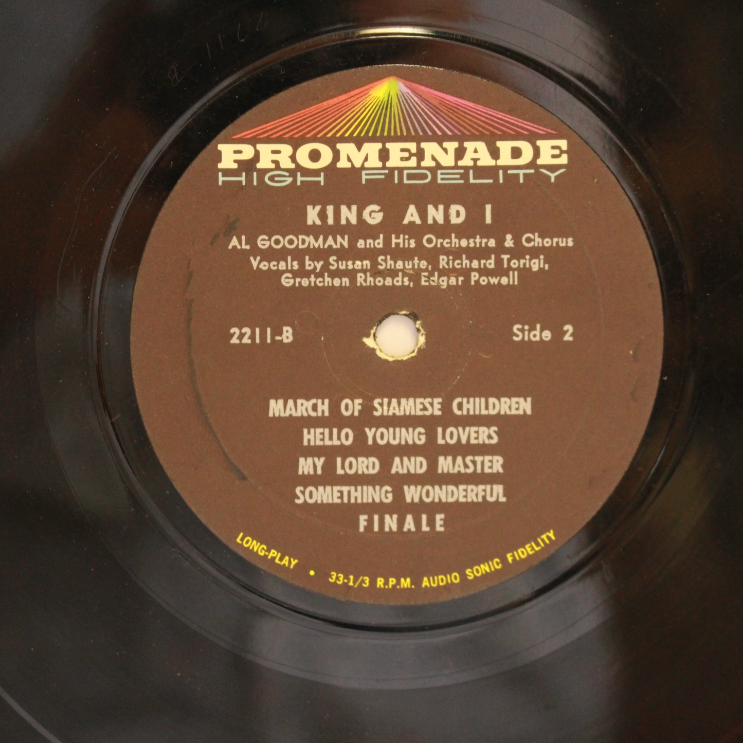 Al Goodman And His Orchestra With Susan Shaute And Richard Torigi : King And I (LP,Album)
