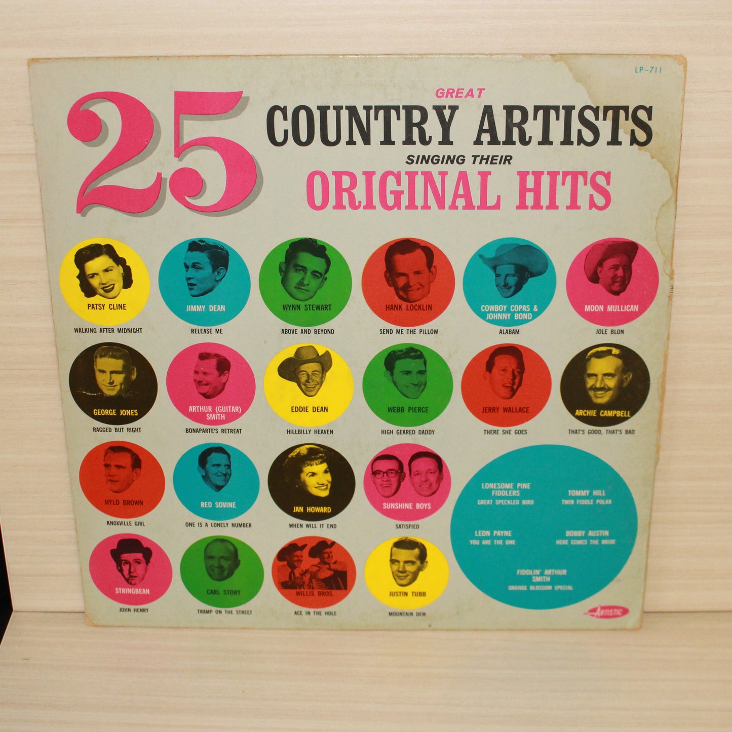 Various : 25 Great Country Artists Singing Their Original Hits (LP,Compilation,Reissue)