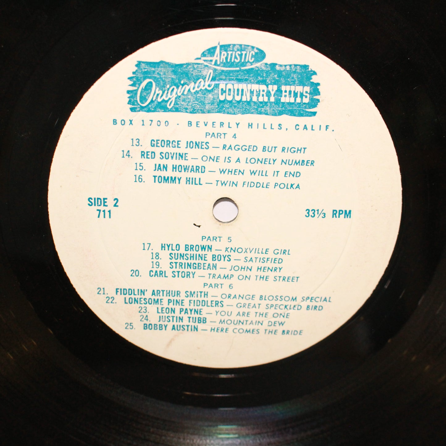 Various : 25 Great Country Artists Singing Their Original Hits (LP,Compilation,Reissue)