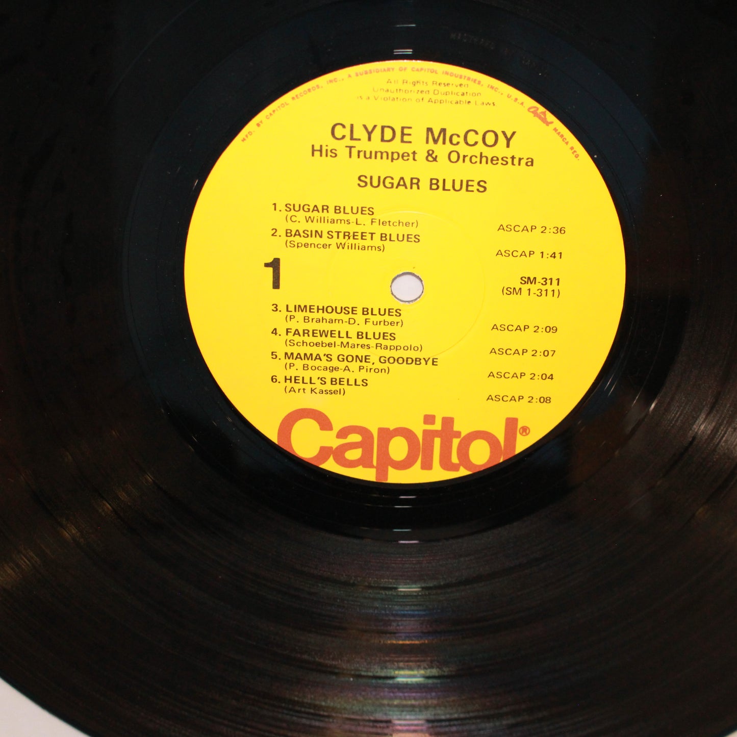 Clyde McCoy And His Orchestra : Sugar Blues (LP,Album,Reissue,Remastered,Mono)