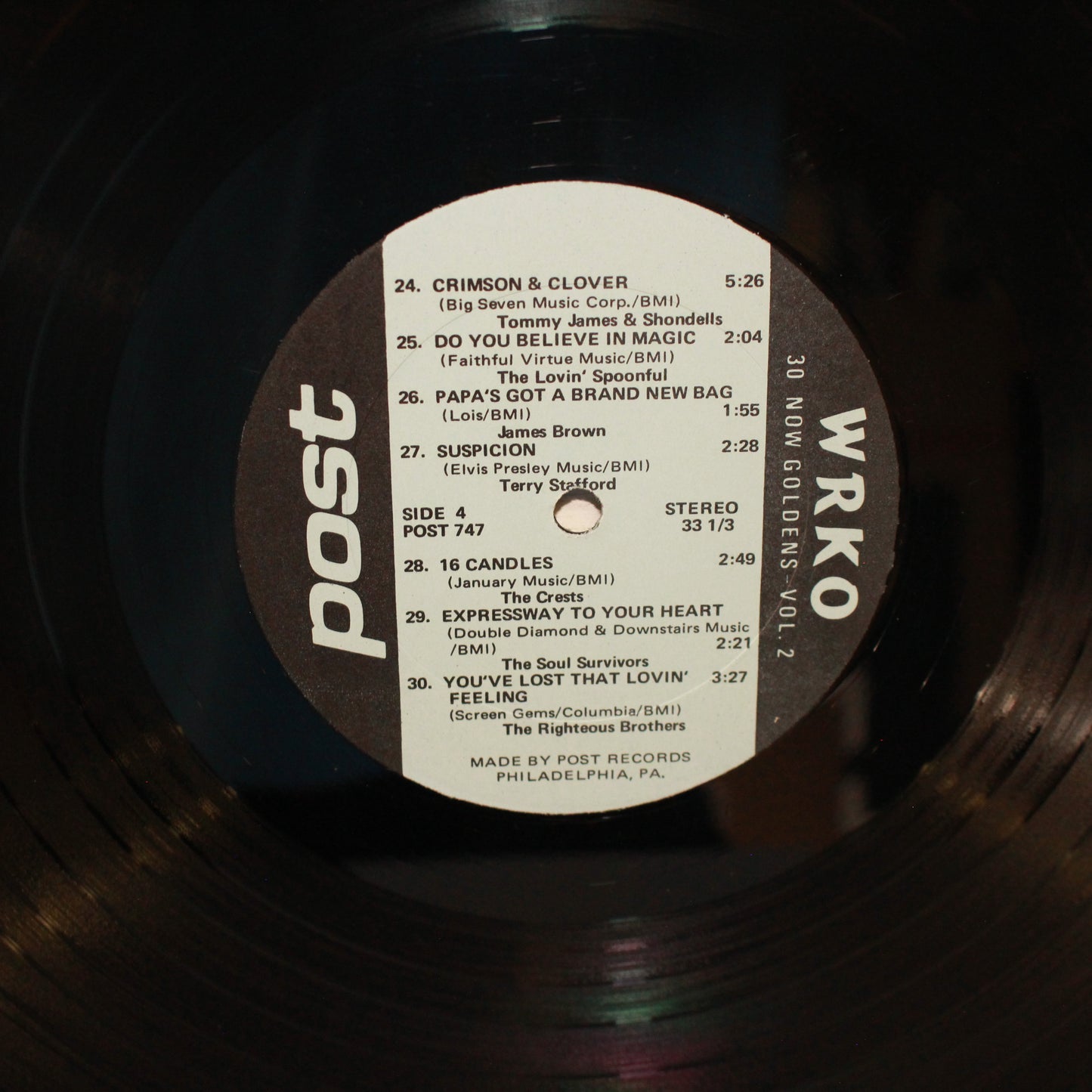 Various : 30 Now Goldens Vol. 2 (68/WRKO Now Radio Boston) (LP,Compilation)