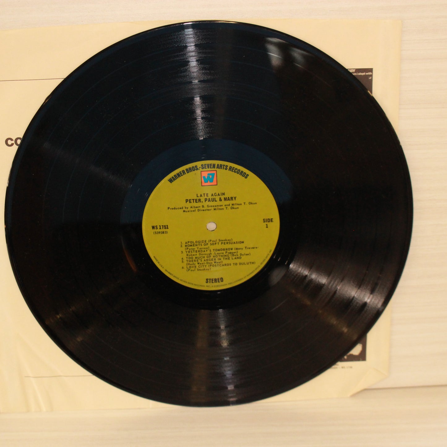 Peter, Paul & Mary : Late Again (LP,Album)