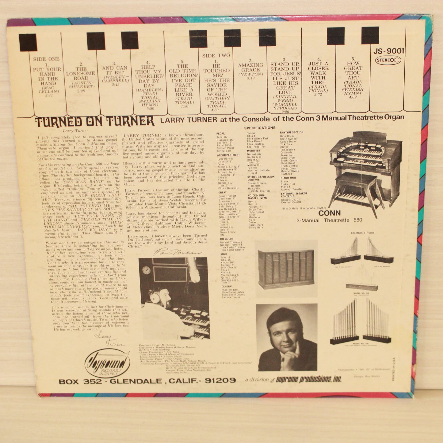 Larry Turner : Turned On Turner (LP,Album,Stereo)