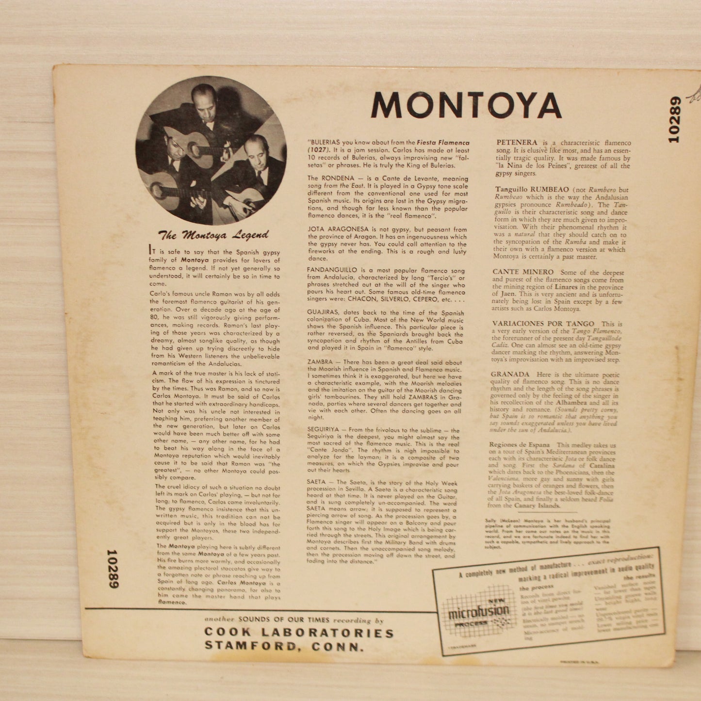 Carlos Montoya : Patterns In Flamenco (LP)