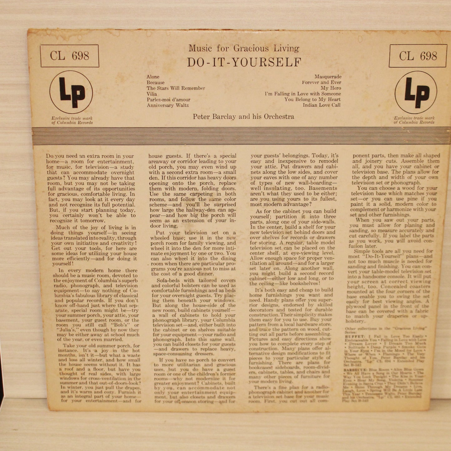 Peter Barclay And His Orchestra : Do-It-Yourself (LP,Album)
