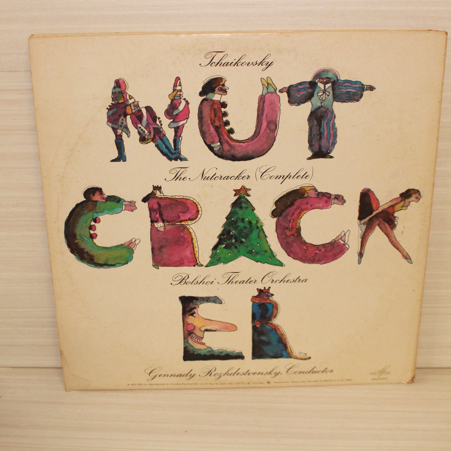 Pyotr Ilyich Tchaikovsky, Bolshoi Theatre Orchestra, Gennadi Rozhdestvensky : The Nutcracker (Complete) (LP,Album)