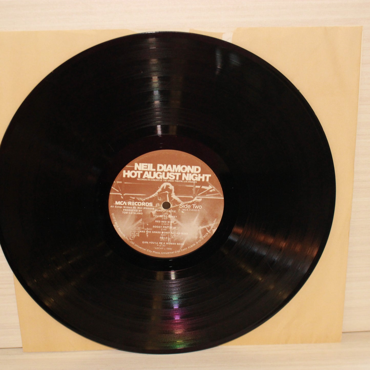 Neil Diamond : Hot August Night (LP,Album)