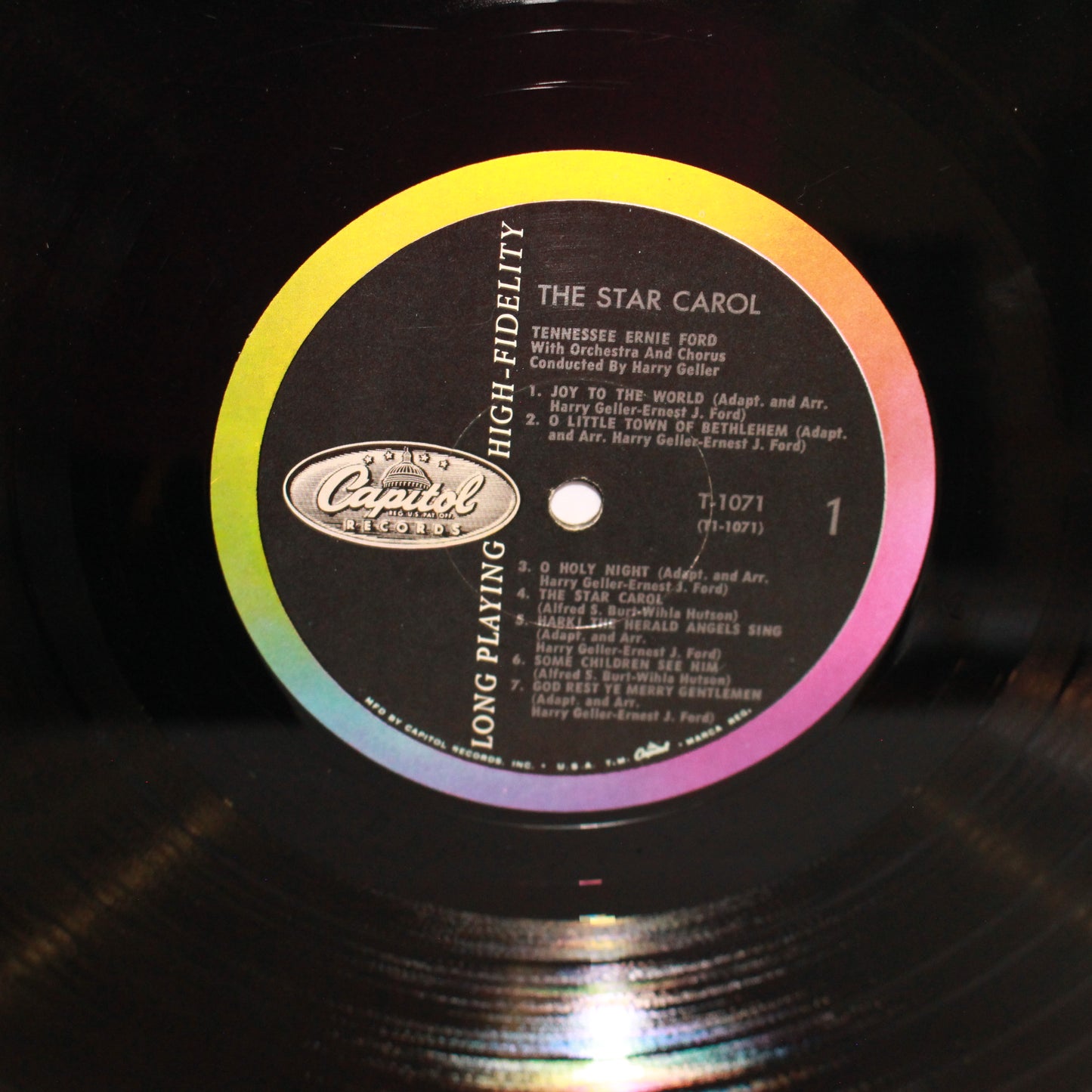 Tennessee Ernie Ford : The Star Carol (LP,Album,Repress,Mono)