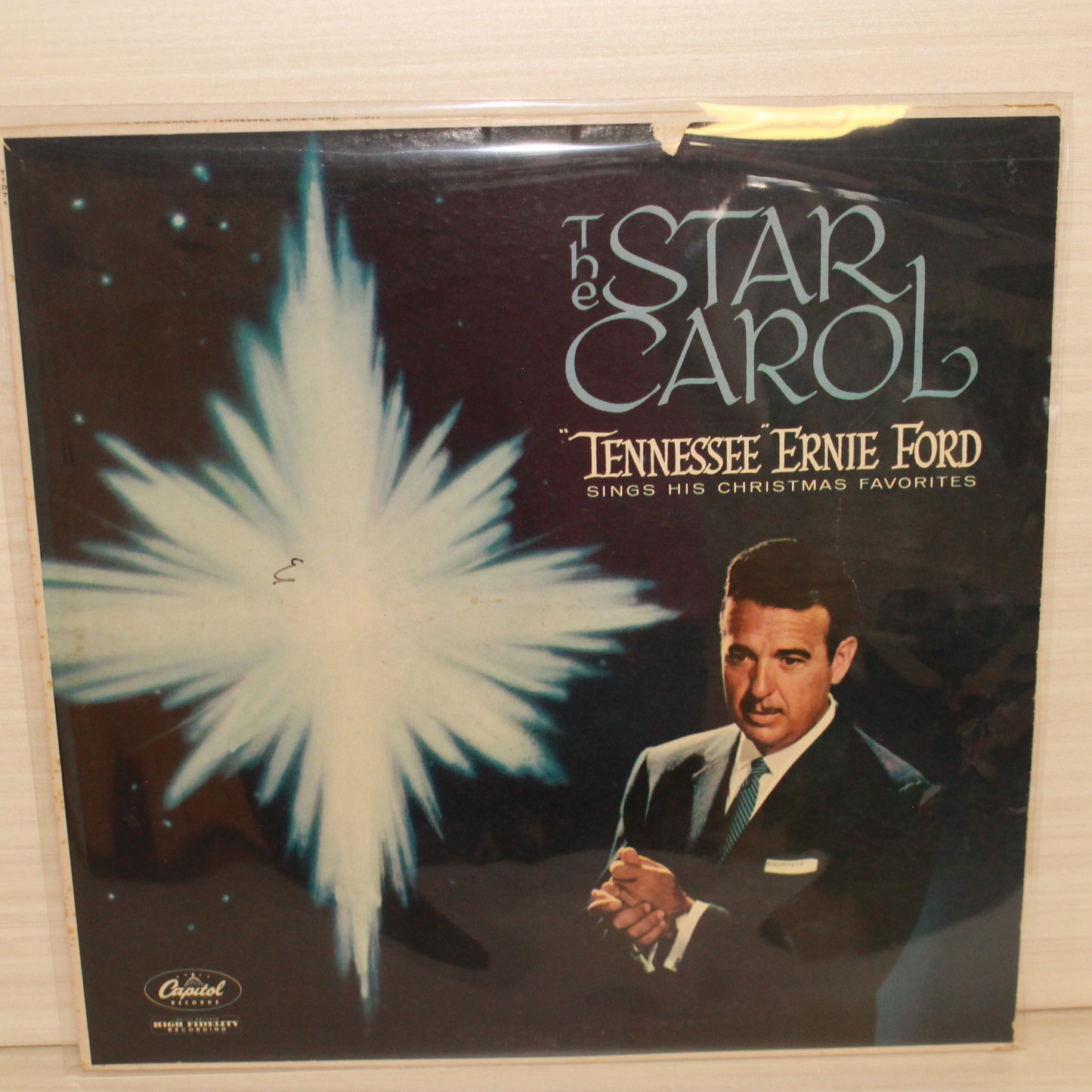 Tennessee Ernie Ford : The Star Carol (LP,Album,Repress,Mono)