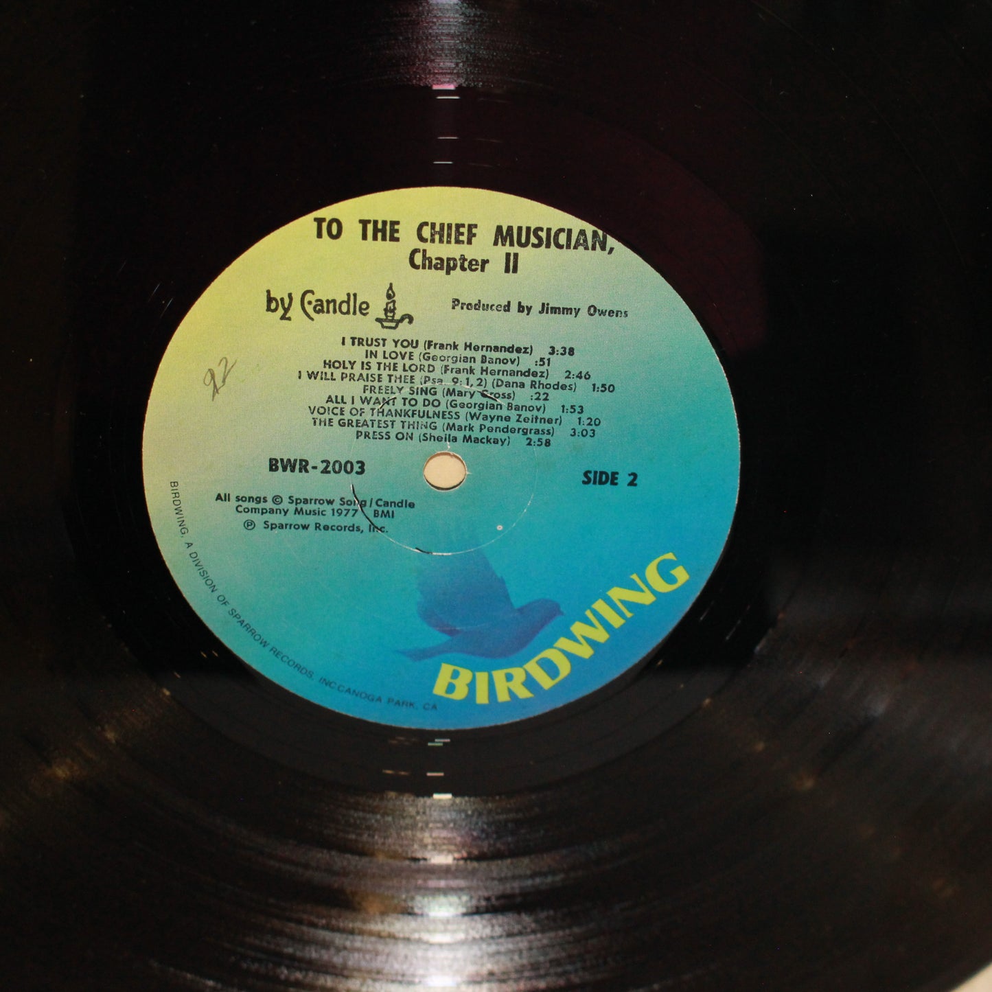 Candle (3) : To The Chief Musician, Chapter II (LP,Album)