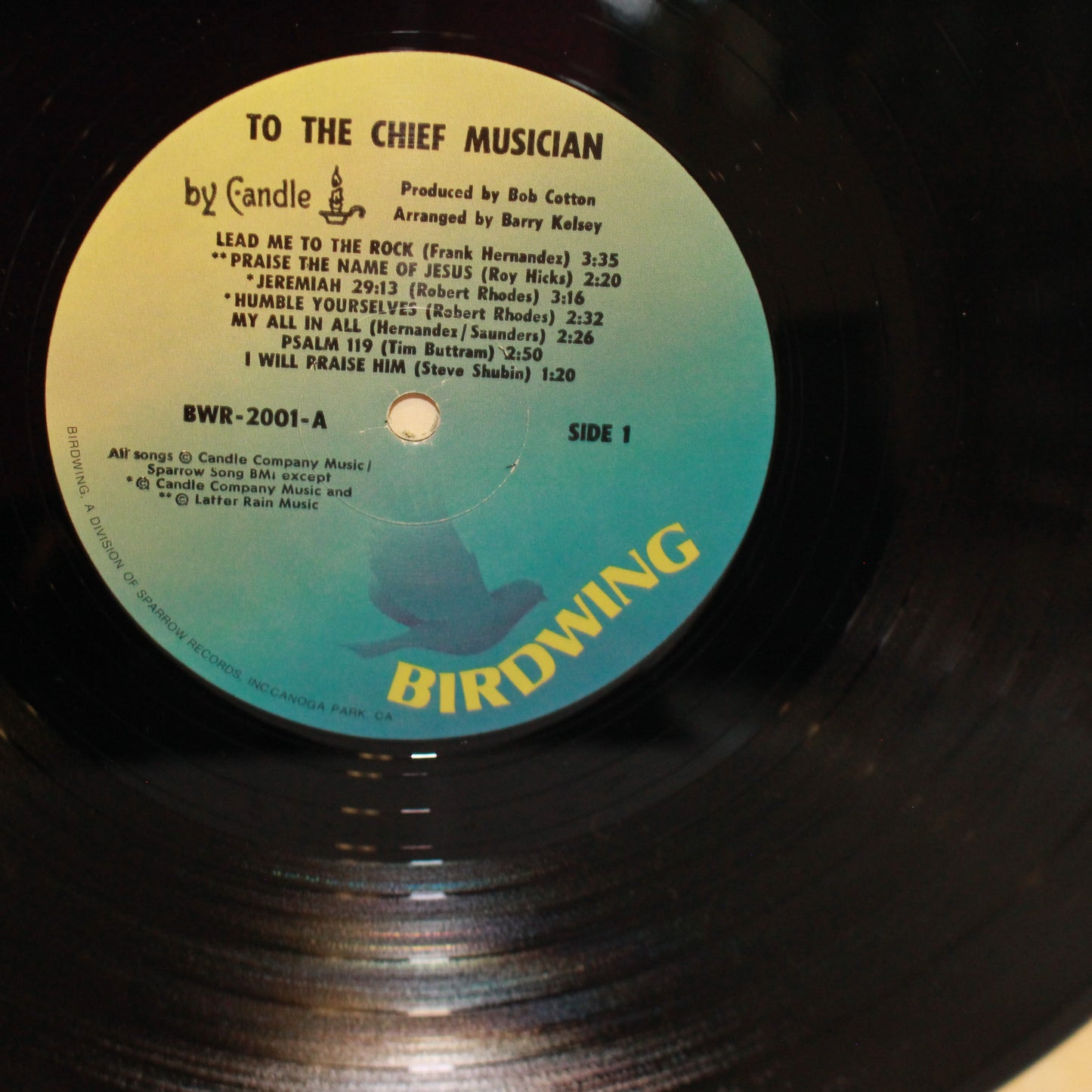 Candle (3) : To The Chief Musician - Songs Of Worship And Praise By Candle (LP)