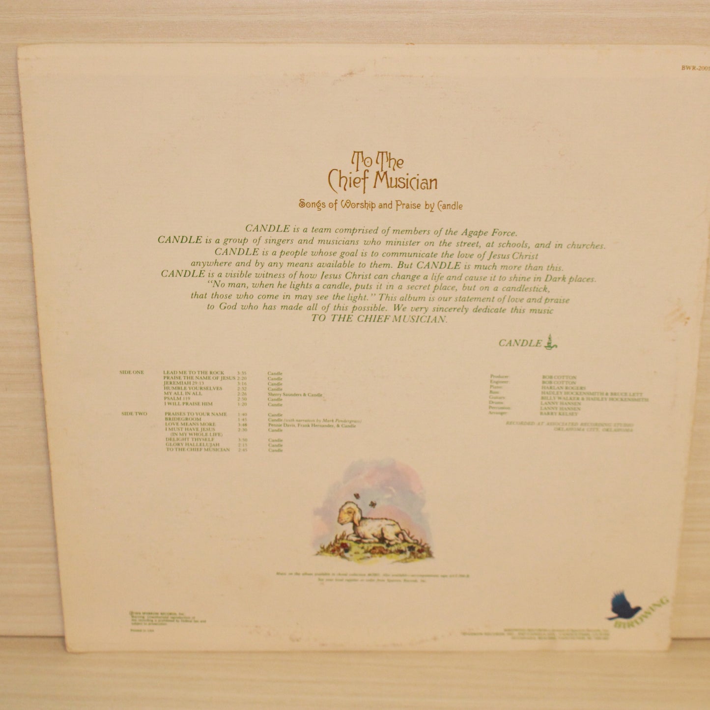 Candle (3) : To The Chief Musician - Songs Of Worship And Praise By Candle (LP)