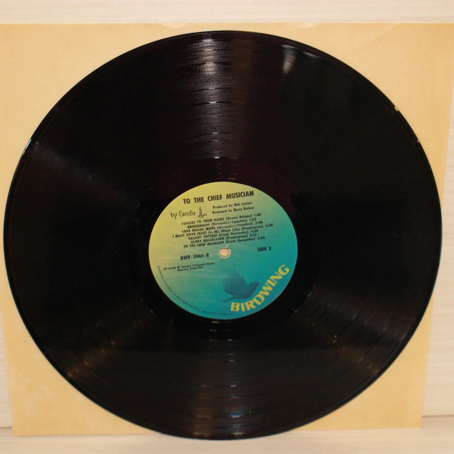 Candle (3) : To The Chief Musician - Songs Of Worship And Praise By Candle (LP)