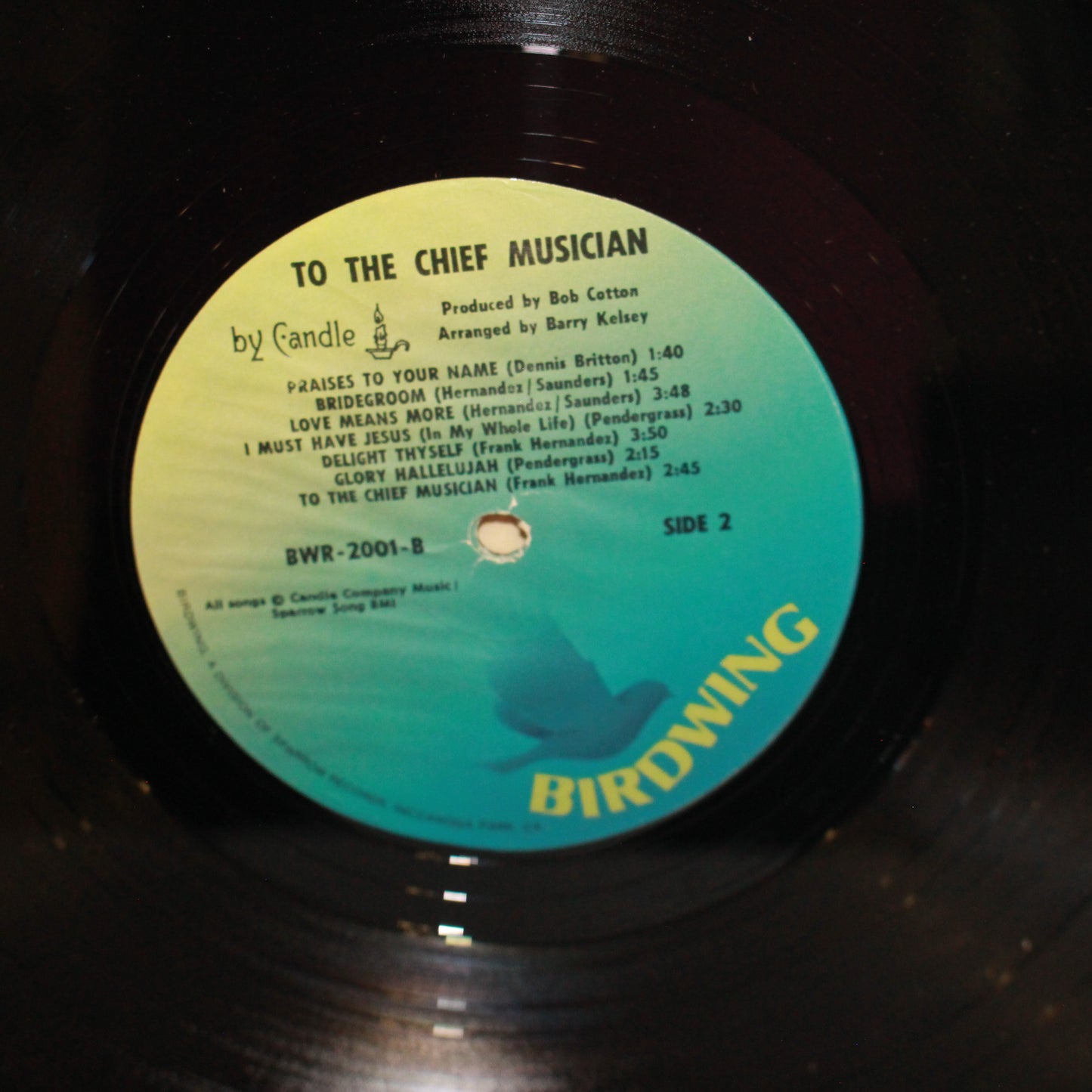 Candle (3) : To The Chief Musician - Songs Of Worship And Praise By Candle (LP)