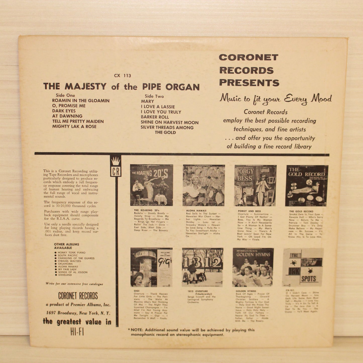 Charles Rand : The Majesty Of The Pipe Organ (LP,Album,Mono)