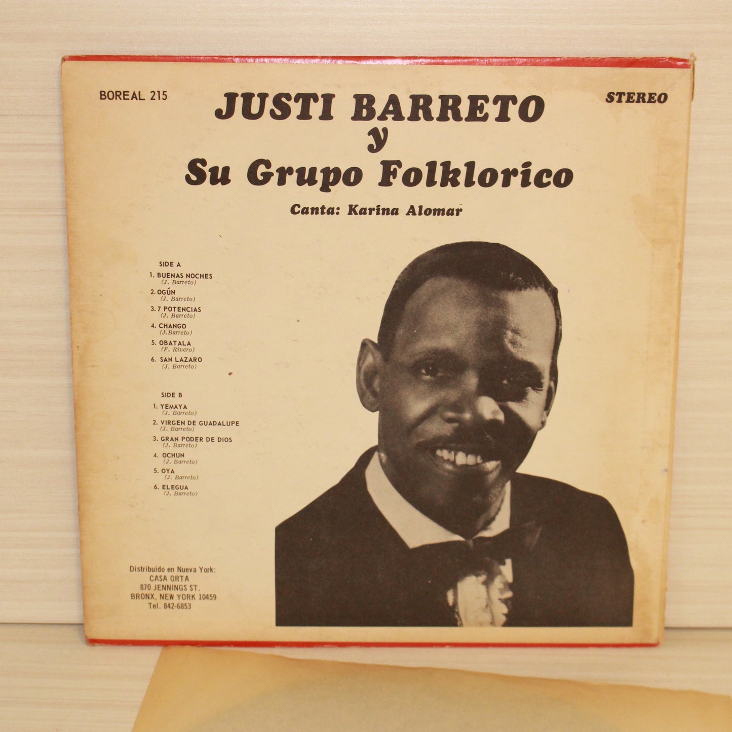 Justi Barreto Y Su Grupo Folklórico : Buenas Noche Sensación Santera (LP,Album)