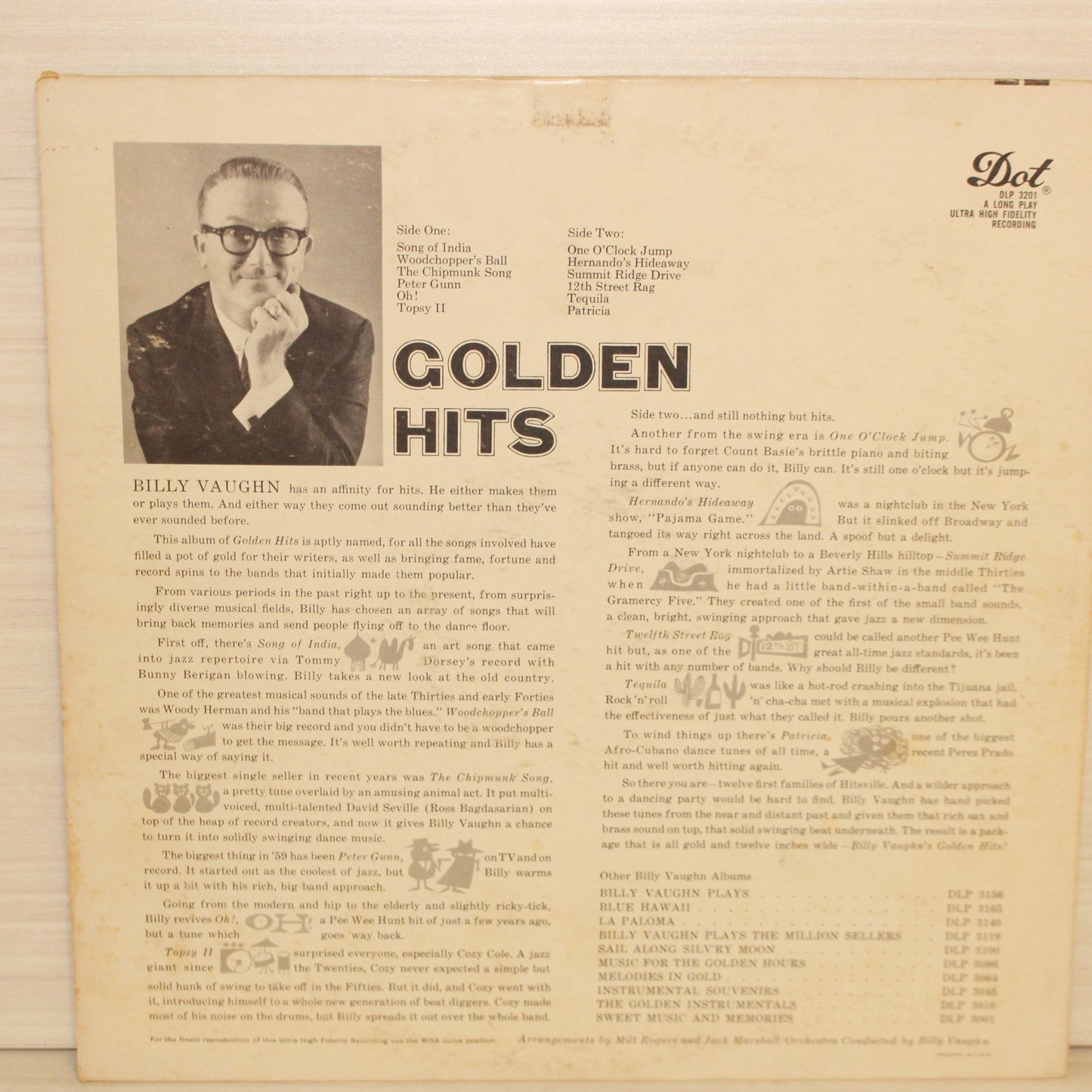 Billy Vaughn And His Orchestra : Golden Hits (LP,Album,Mono)