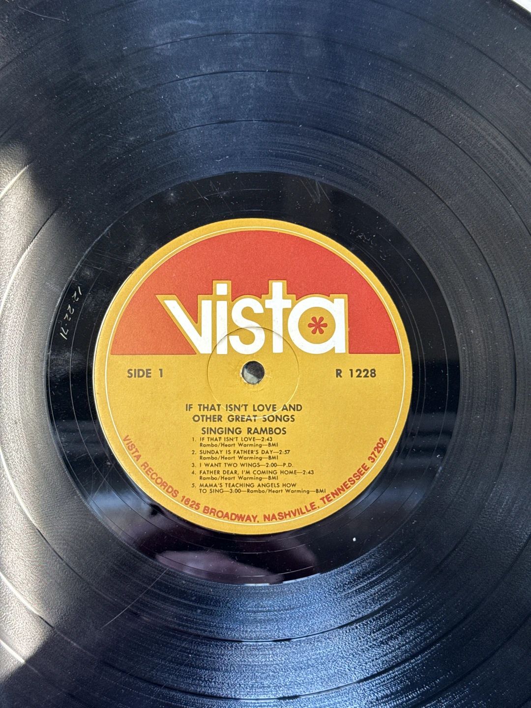 Rambos, The – If That Isn't Love (1971, Vista (7))