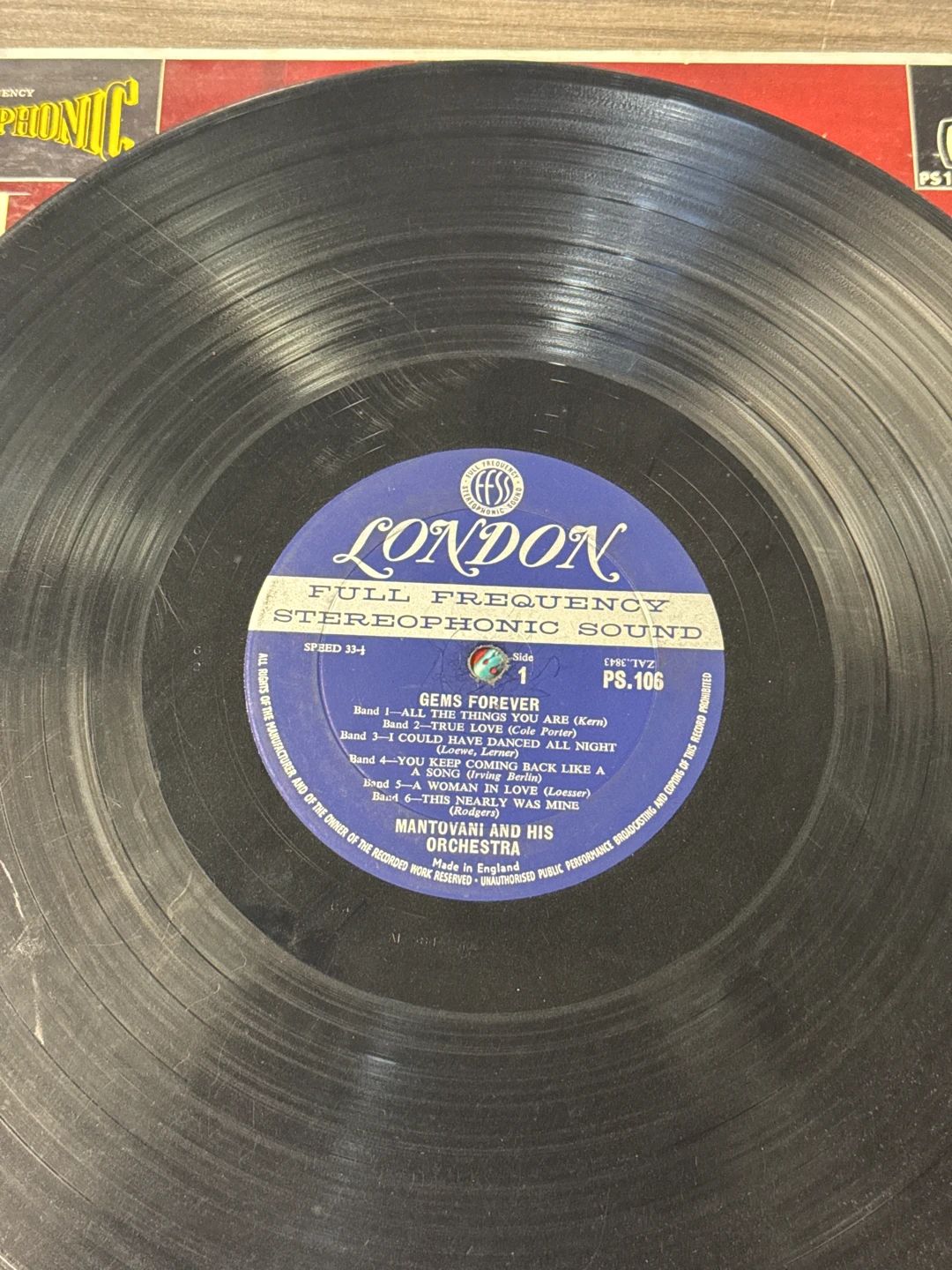 Mantovani And His Orchestra – Gems Forever... (1958, London Records)