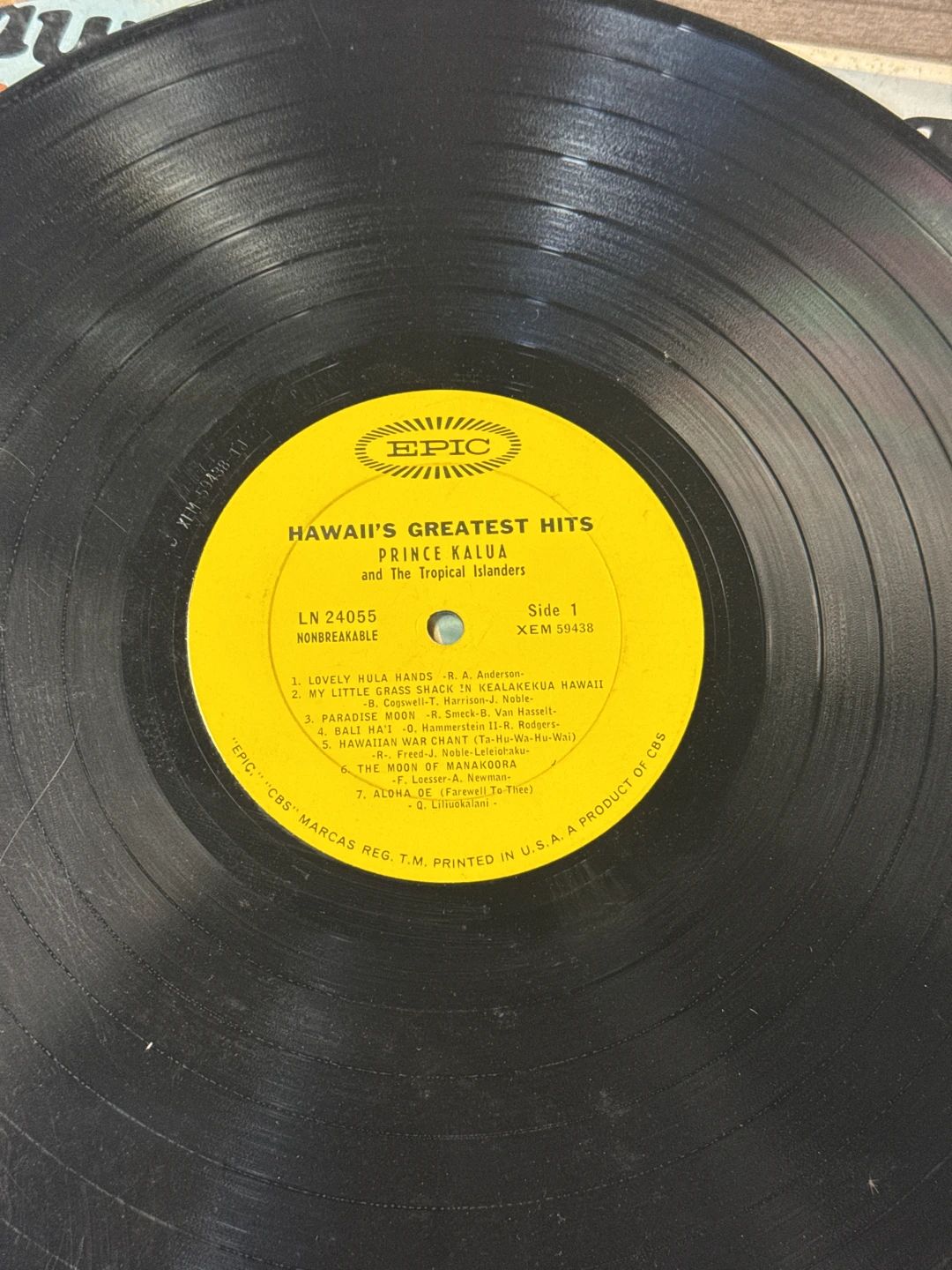 Prince Kalua And The Tropical Islanders – Hawaii's Greatest Hits (1963, Epic)