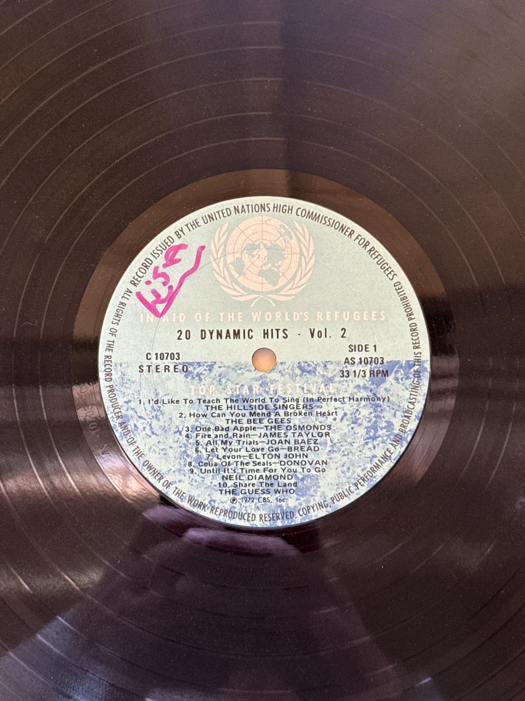 Various – 20 Top Star Festival Dynamic Hits Volume Two (1972, K-Tel)