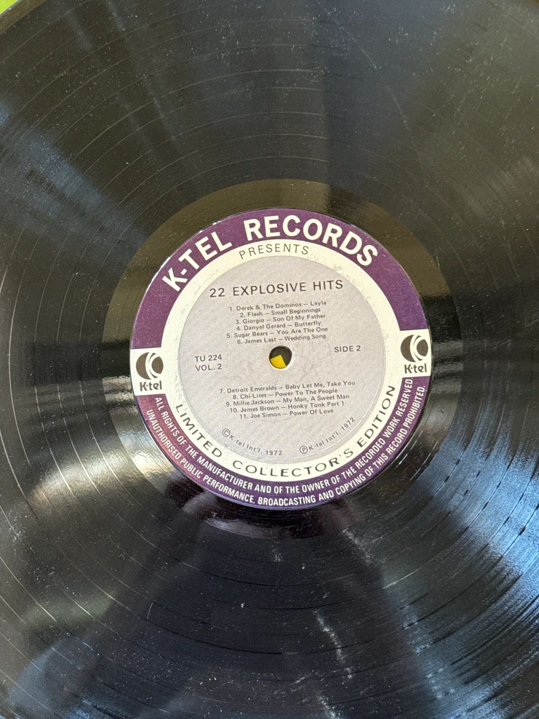 Various – 22 Explosive Hits, Vol 2 (1972, K-Tel)
