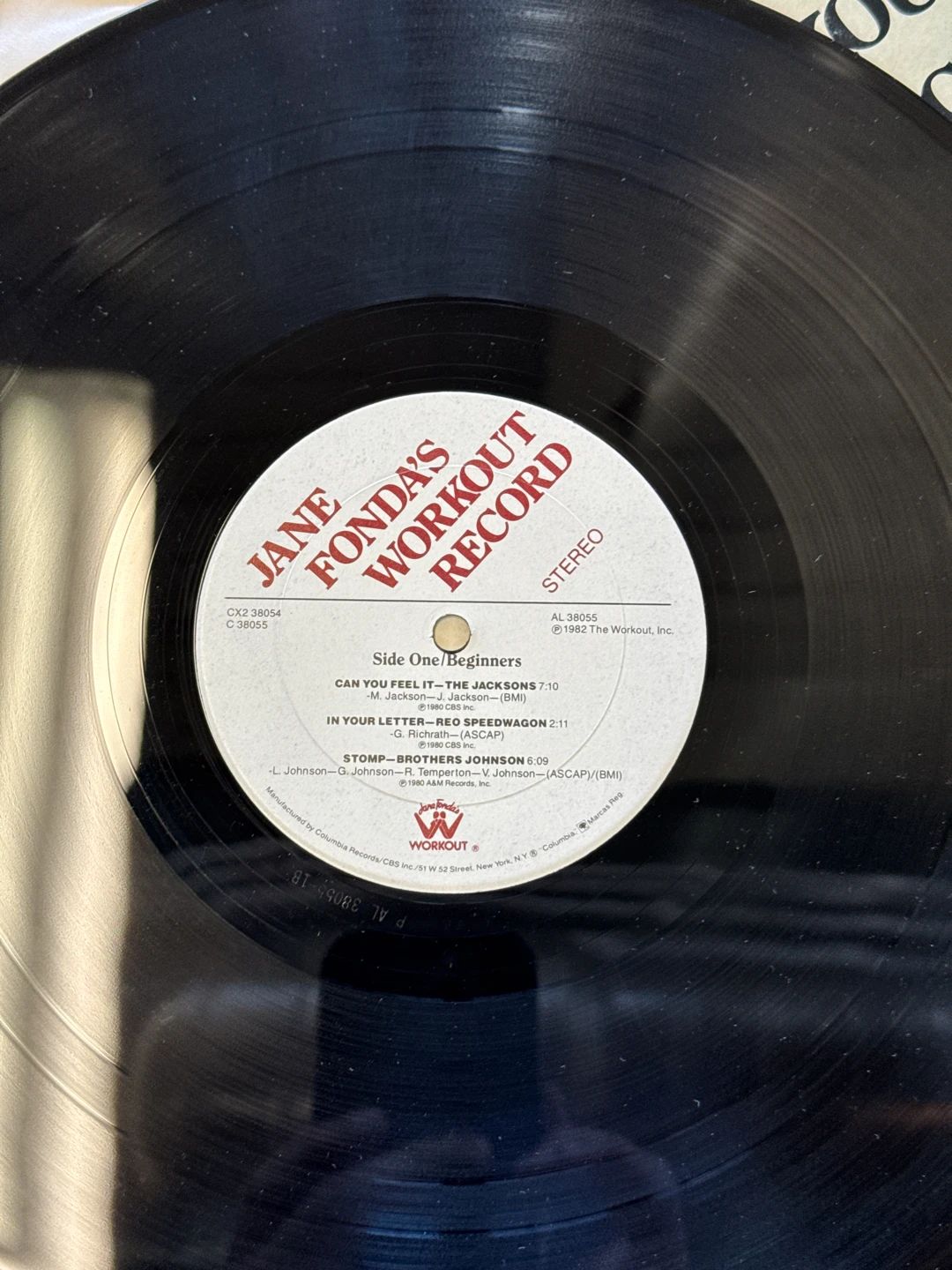 Various – Jane Fonda's Workout Record (1982, CBS Inc.)